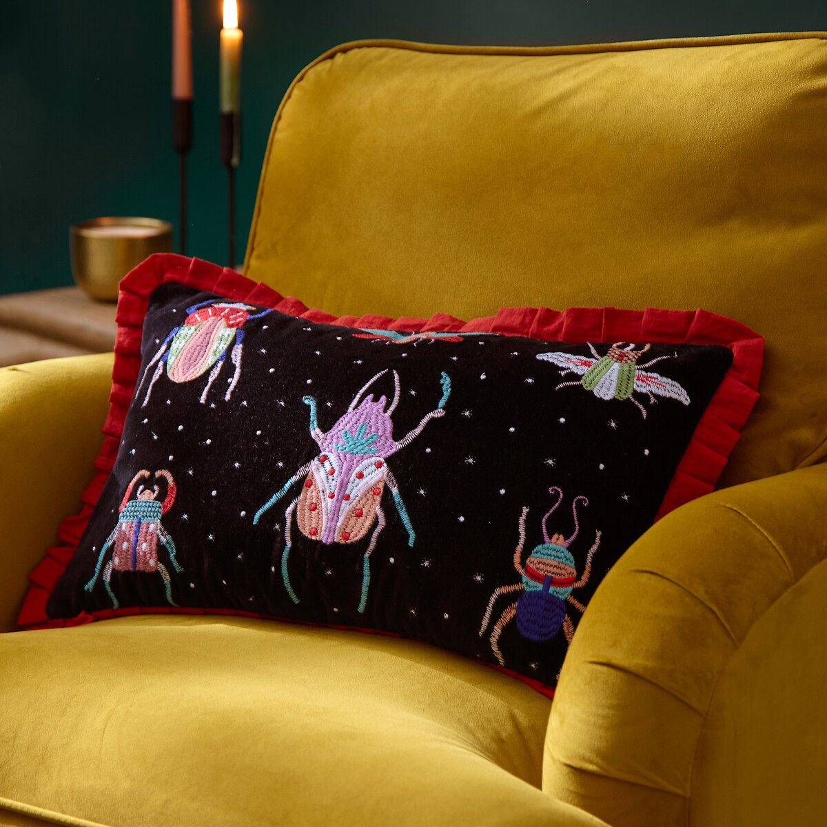 Darklings Beetle Filled Cushion 50x30cm, SO'HOME