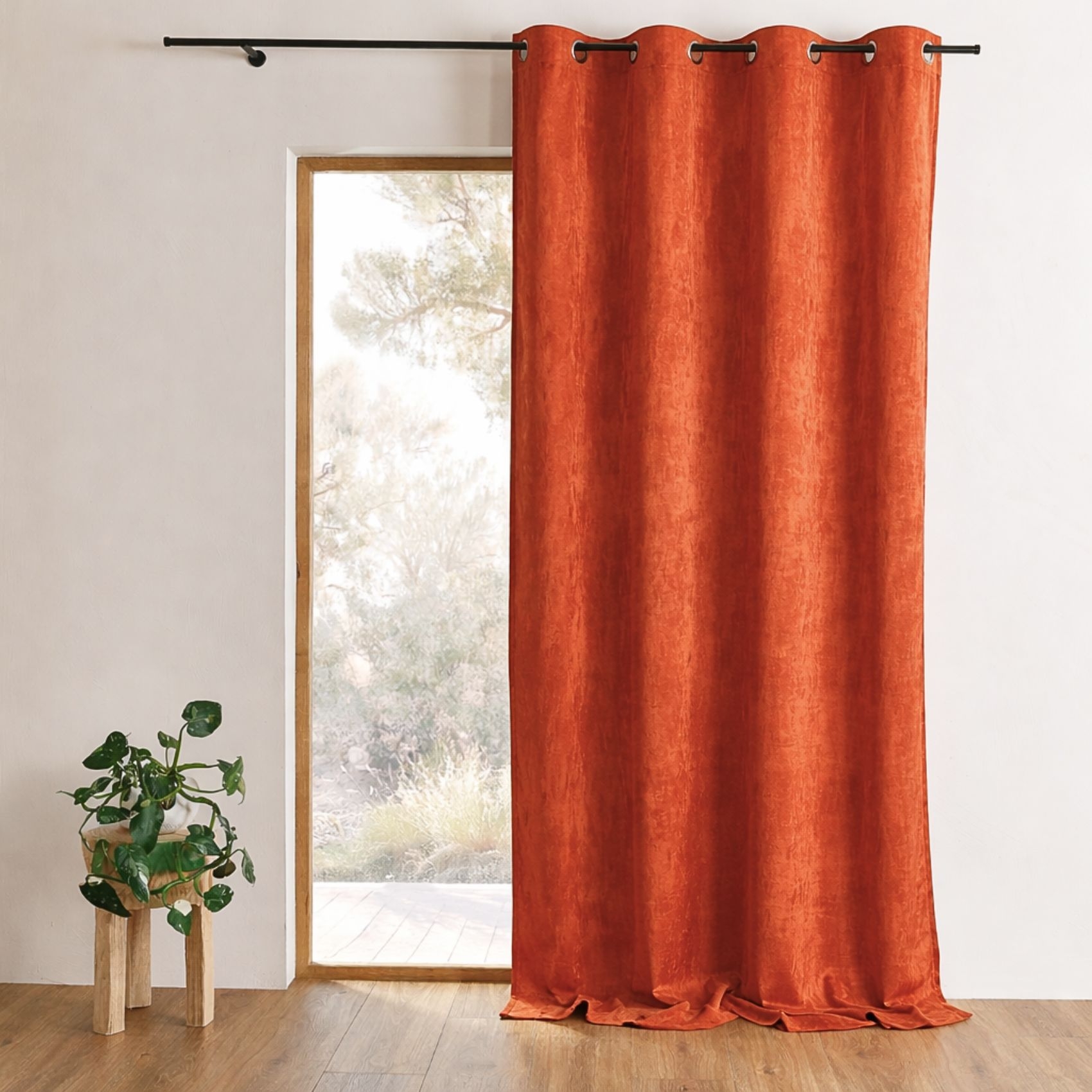 Rideau obscurcissant et isolant aspect velours, HOME MAISON