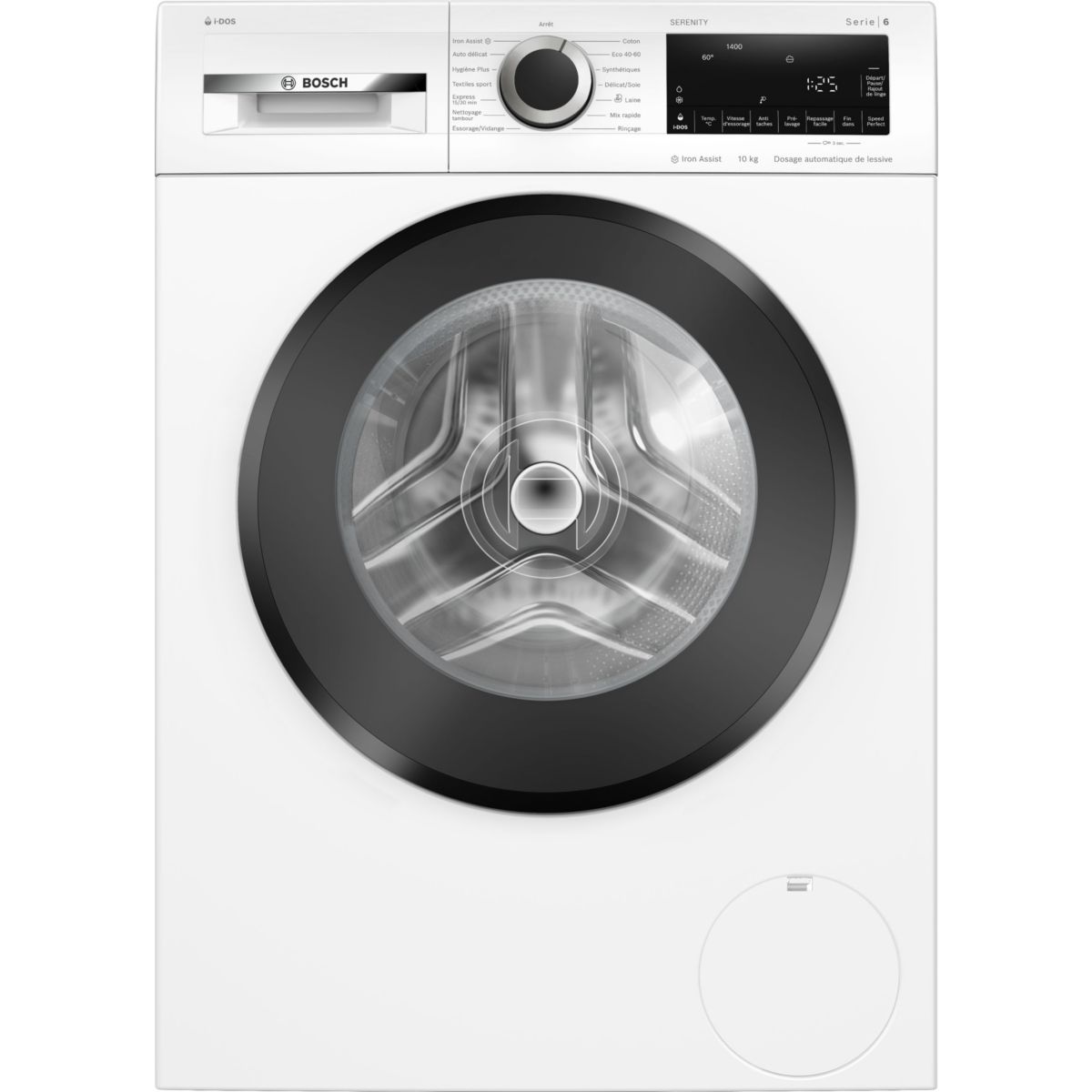 Lave linge hublot WGG254FQFR - 10 kg - 1400 tr/min - Classe A - Moteur induction - Dosage automatique, BOSCH
