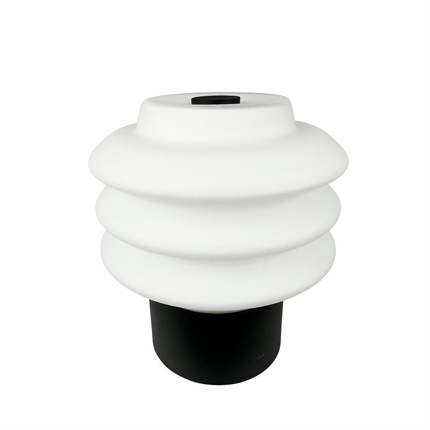 Lampe à poser LED verre opale DIVA, DYBERG LARSEN