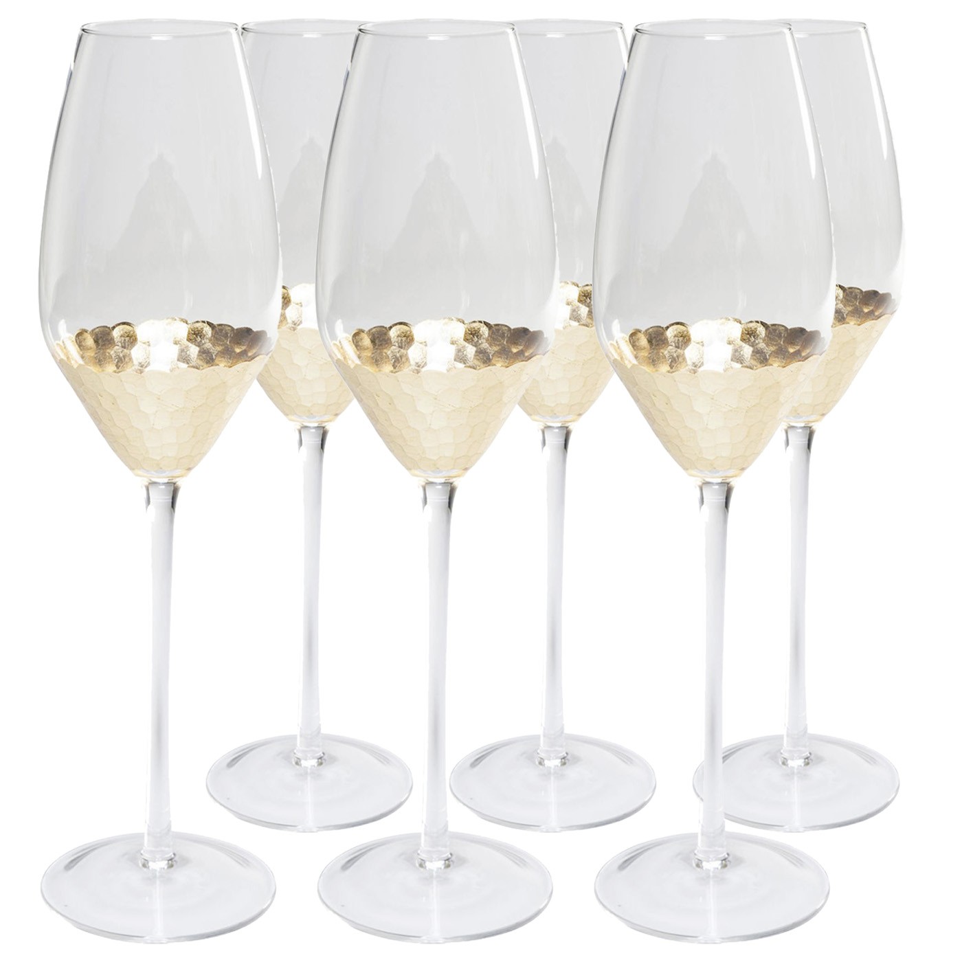 Lot de 6 flûtes à champagne, GOBI, KARE DESIGN