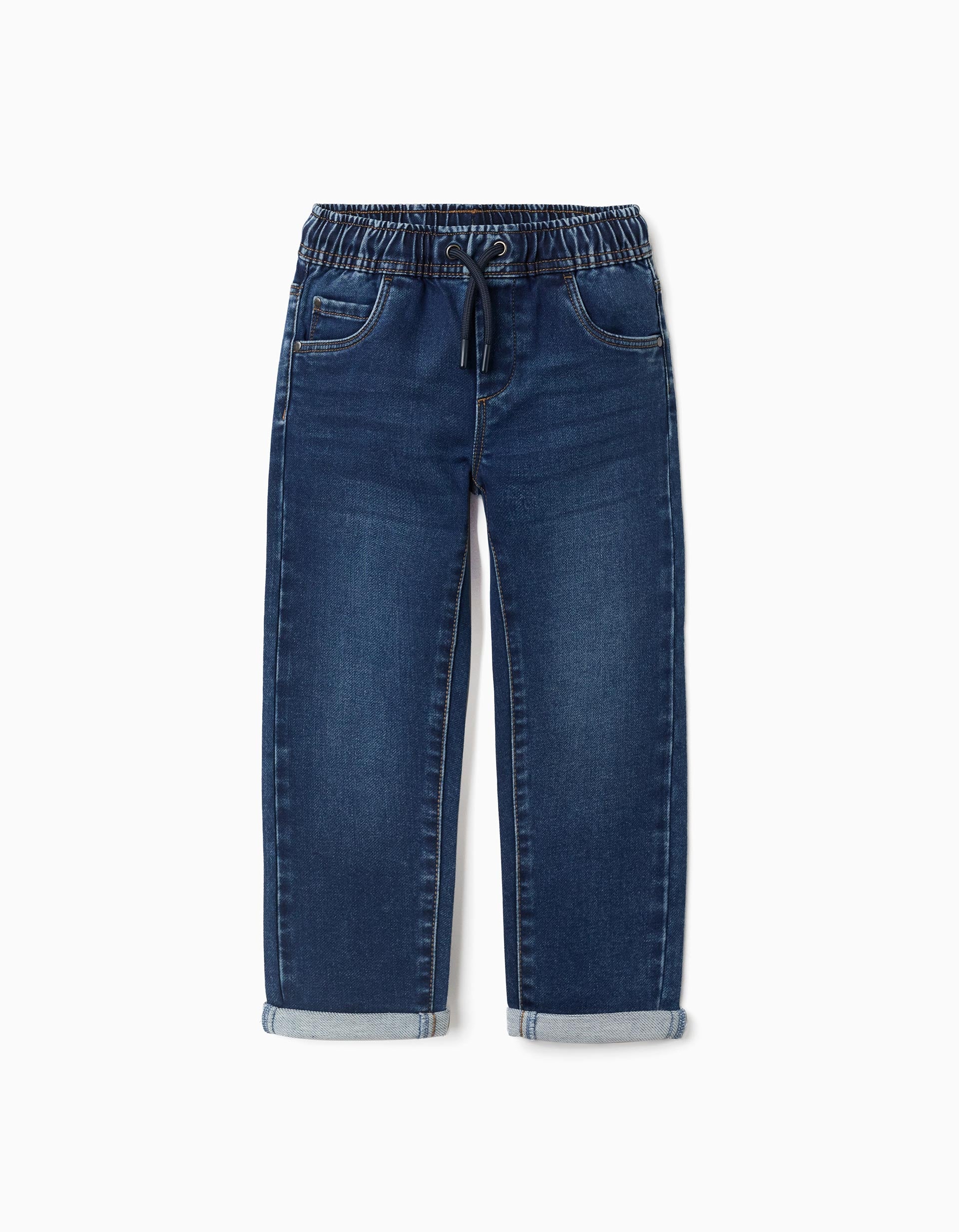 Pantalon de jogging en jean avec cordon de serrage et 5 poches, ZIPPY