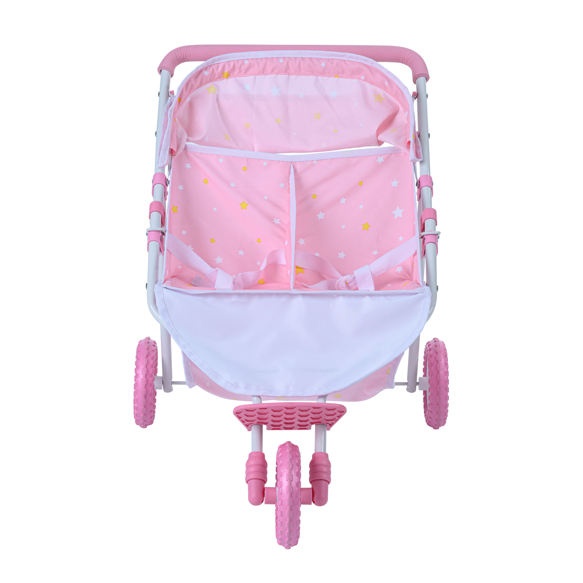 Poussette Double Côté à Côté Poupées avec Panier, TWINKLE STARS PRINCESS, TEAMSON KIDS