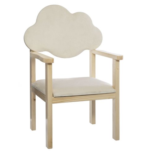 Chaise enfant en bois design nuage douceur Couleur blanc Atmosphera