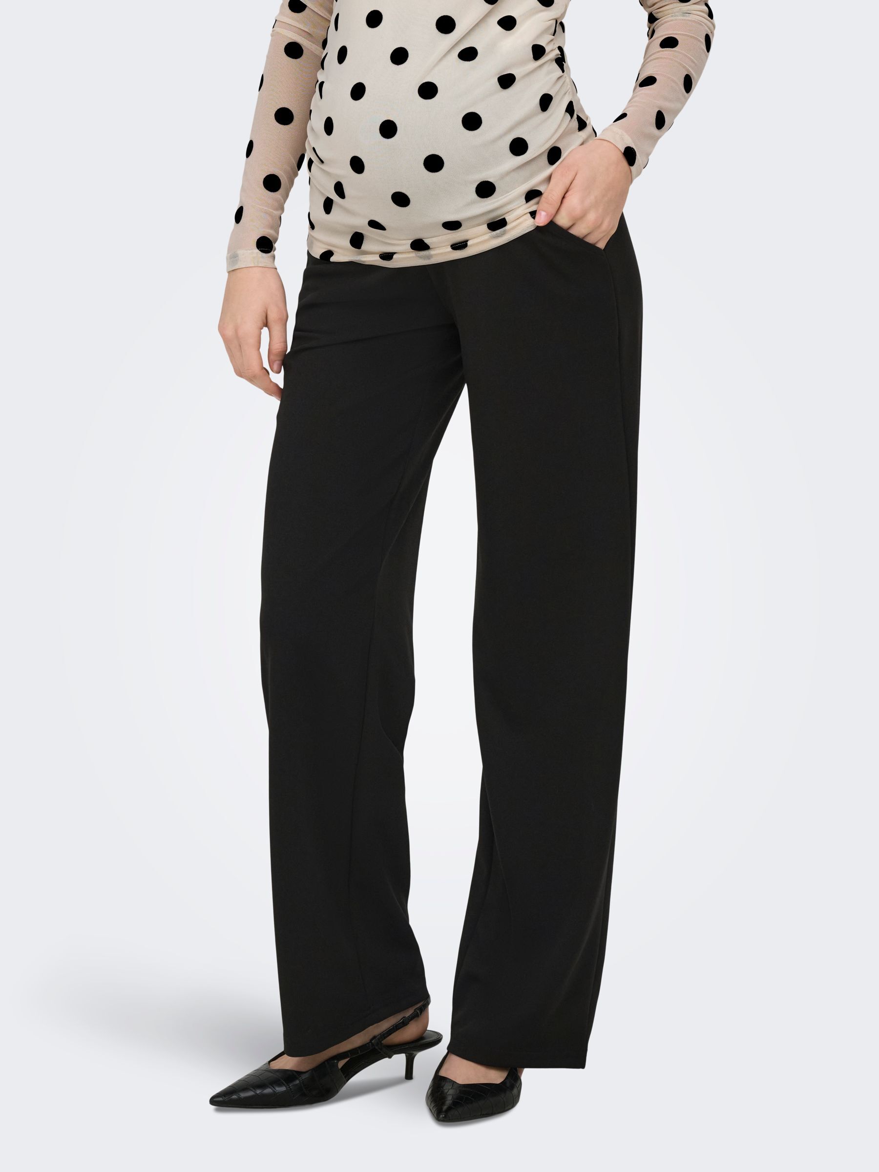 Pantalon À Jambe Large, ONLY