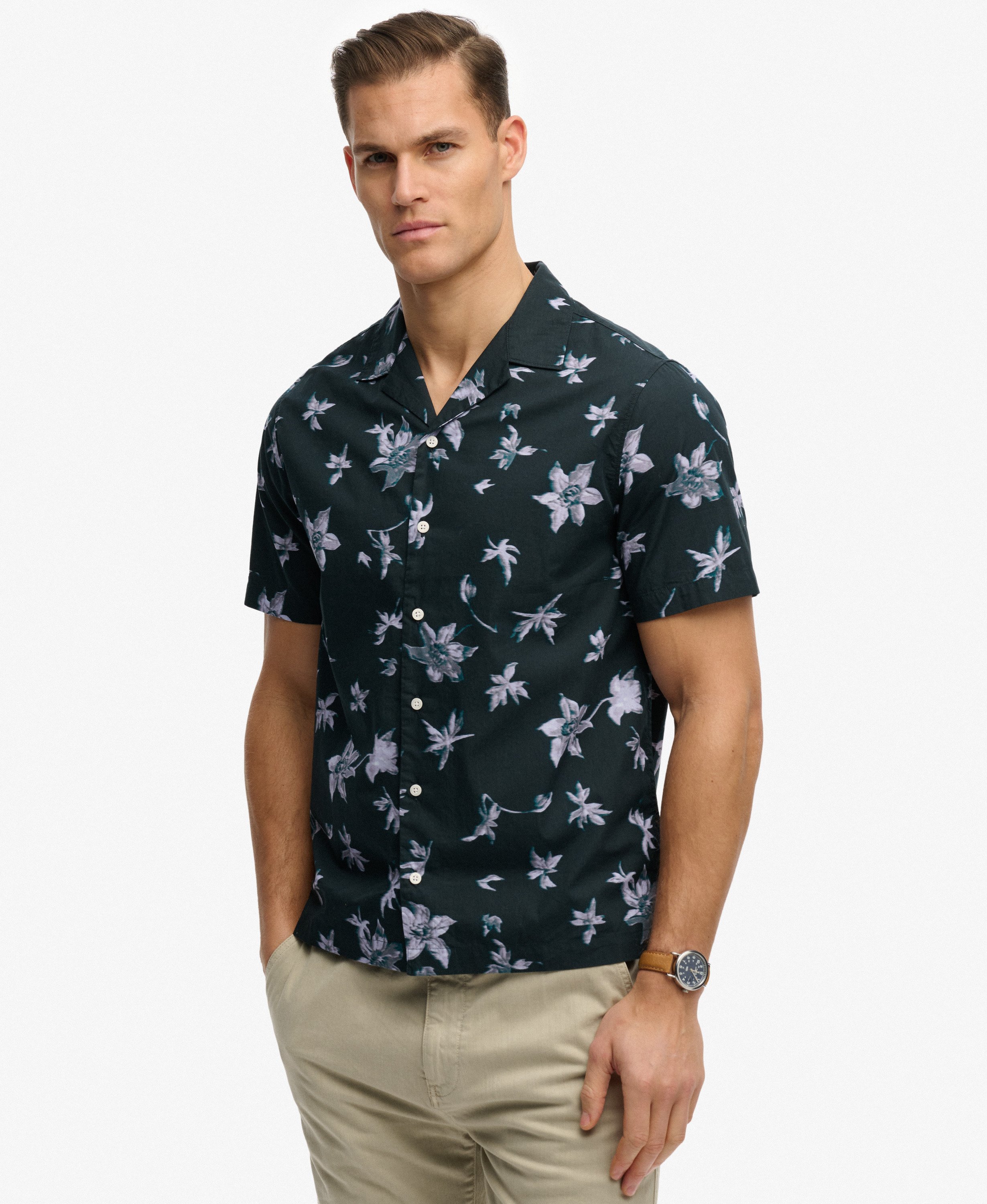 Chemise imprimée à manches courtes Cabana, SUPERDRY