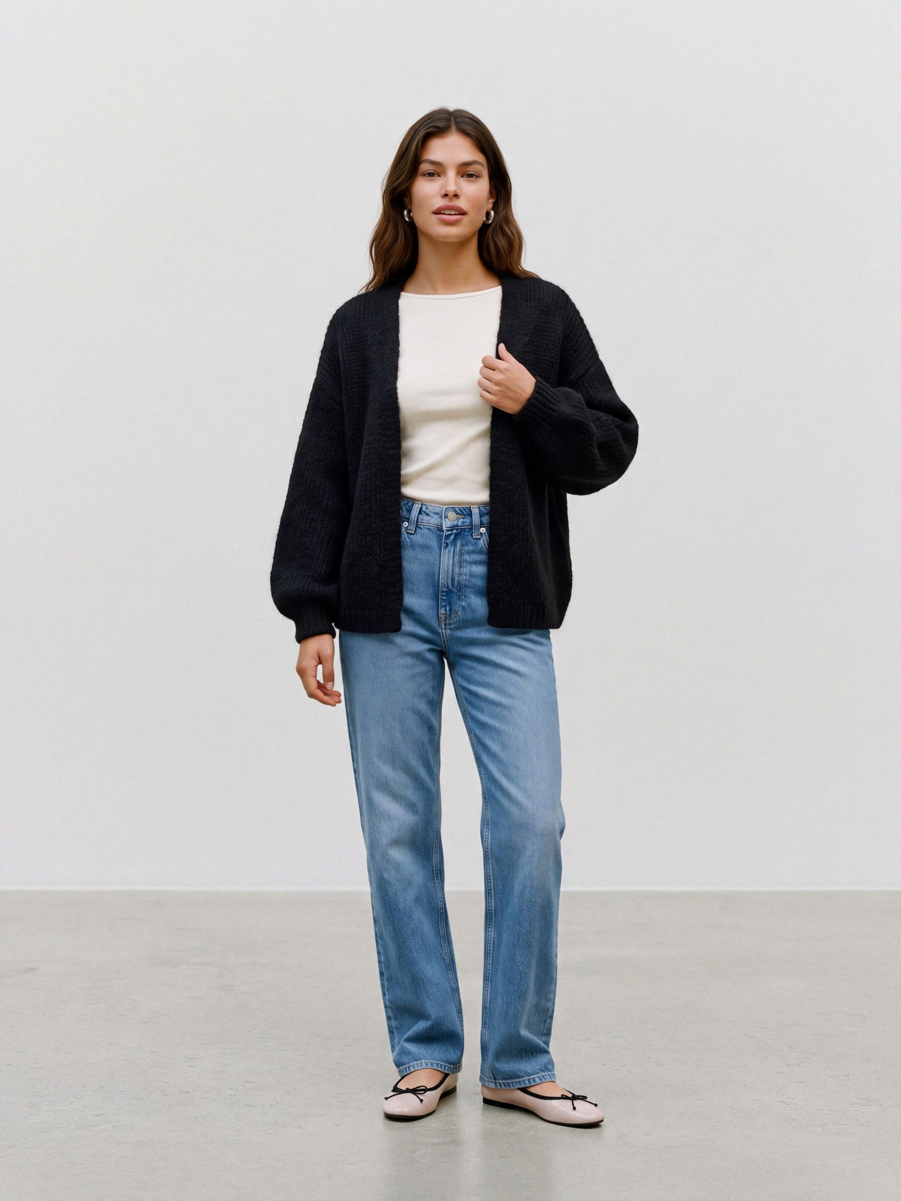 Gilet ouvert en grosse maille, VERO MODA