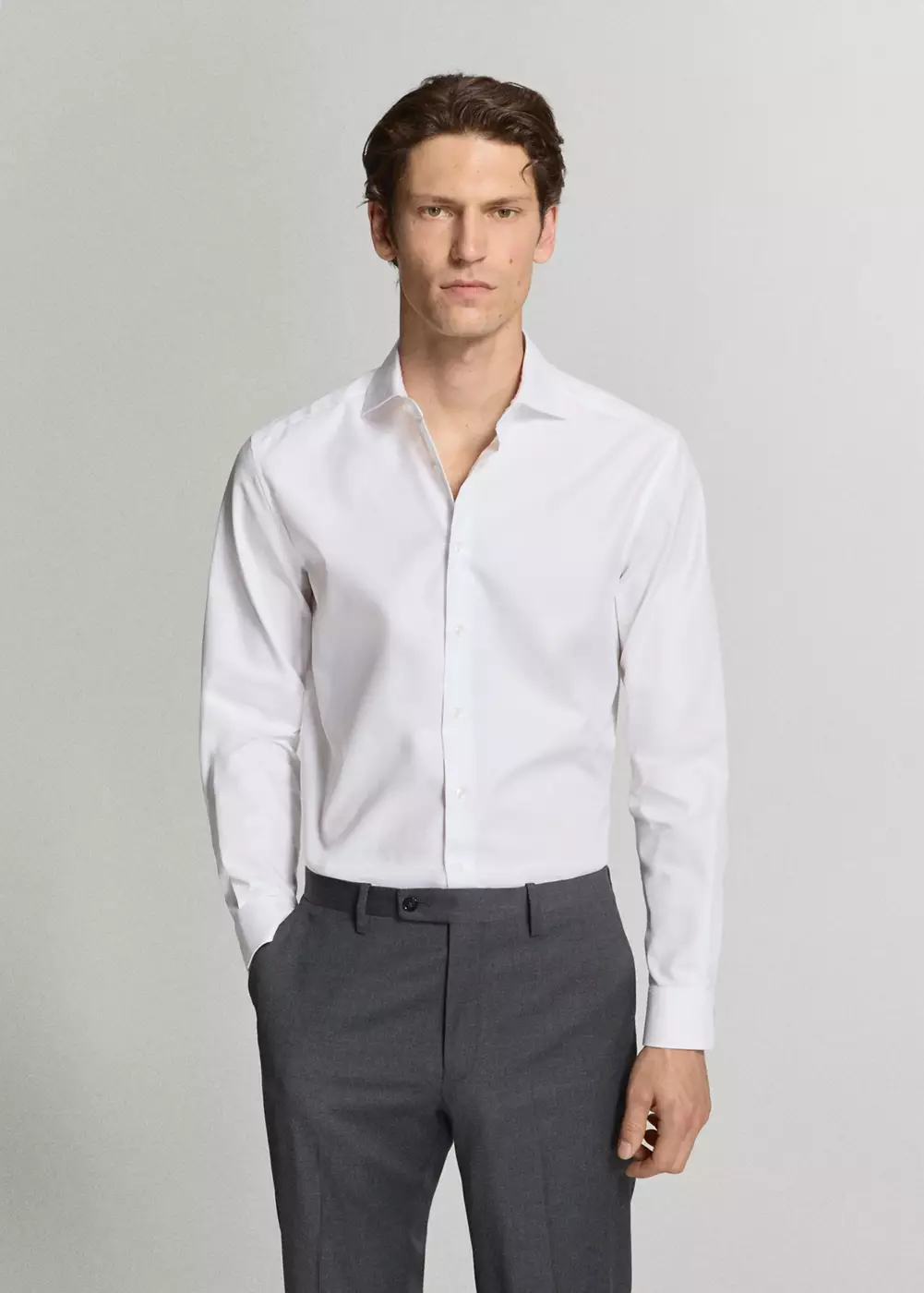 Chemise de costume regular-fit 100 % coton, MANGO MAN