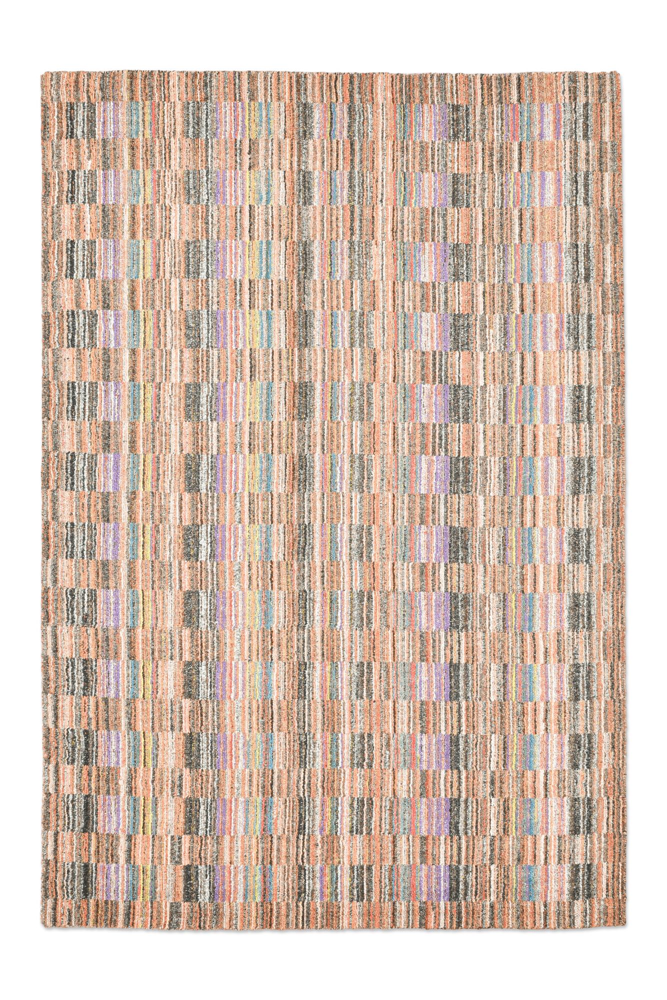 Tapis salon Darwin tissé plat en viscose, THEKO