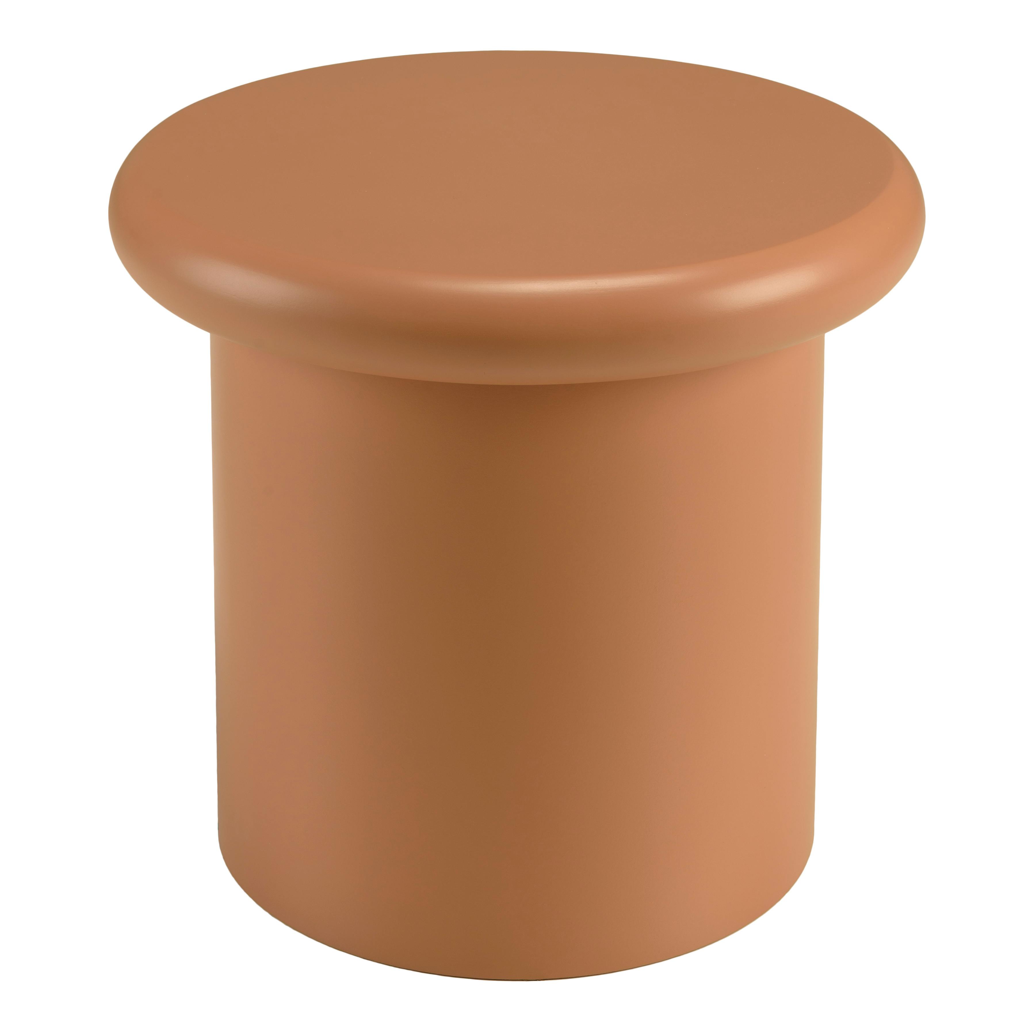 Table d'appoint ronde en bois peint marron D40cm CASTILLE, PIER IMPORT