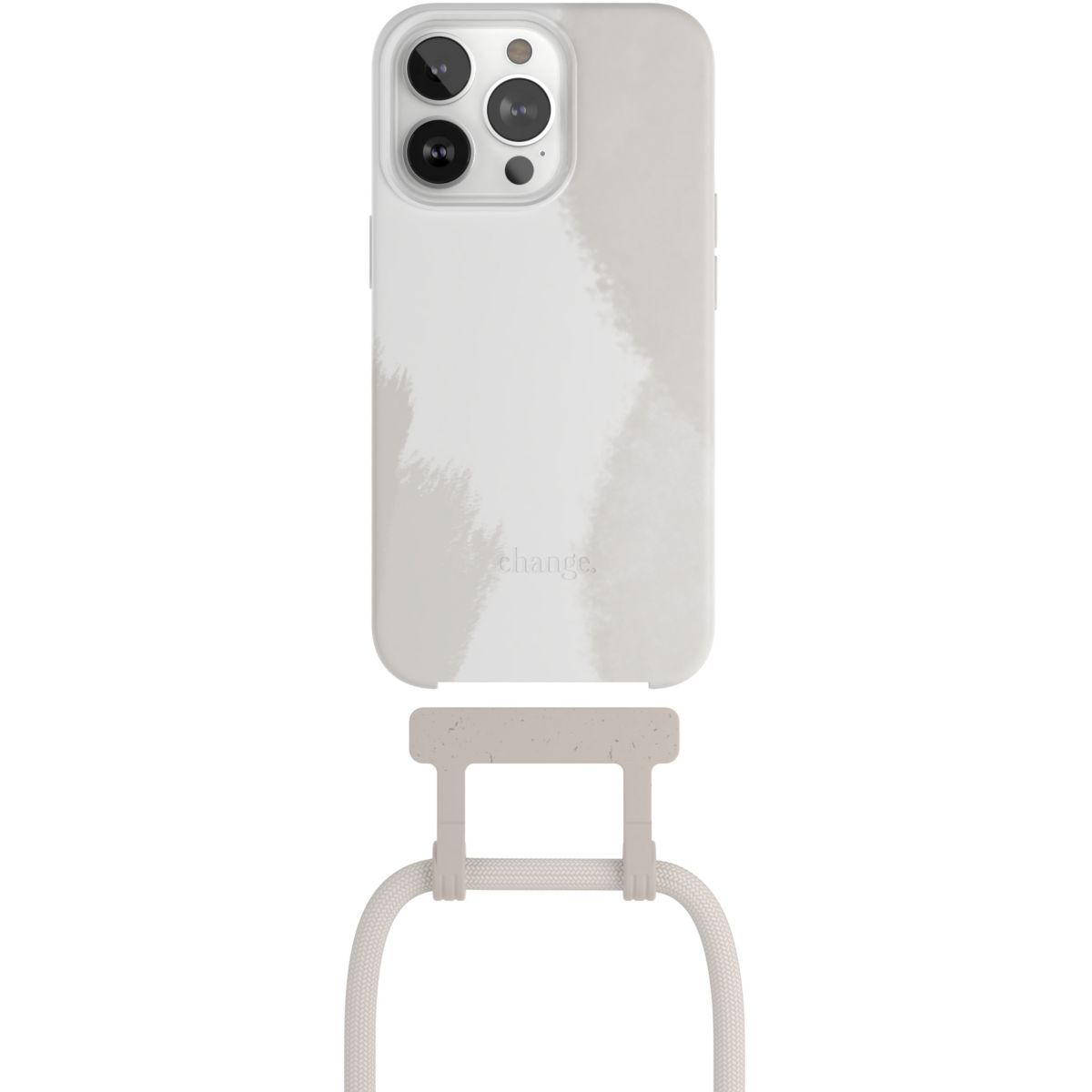 Coque Cordon iPhone 13 Pro Max, Antichoc avec Lanière Tour de Cou Réglable  - Noir - Français