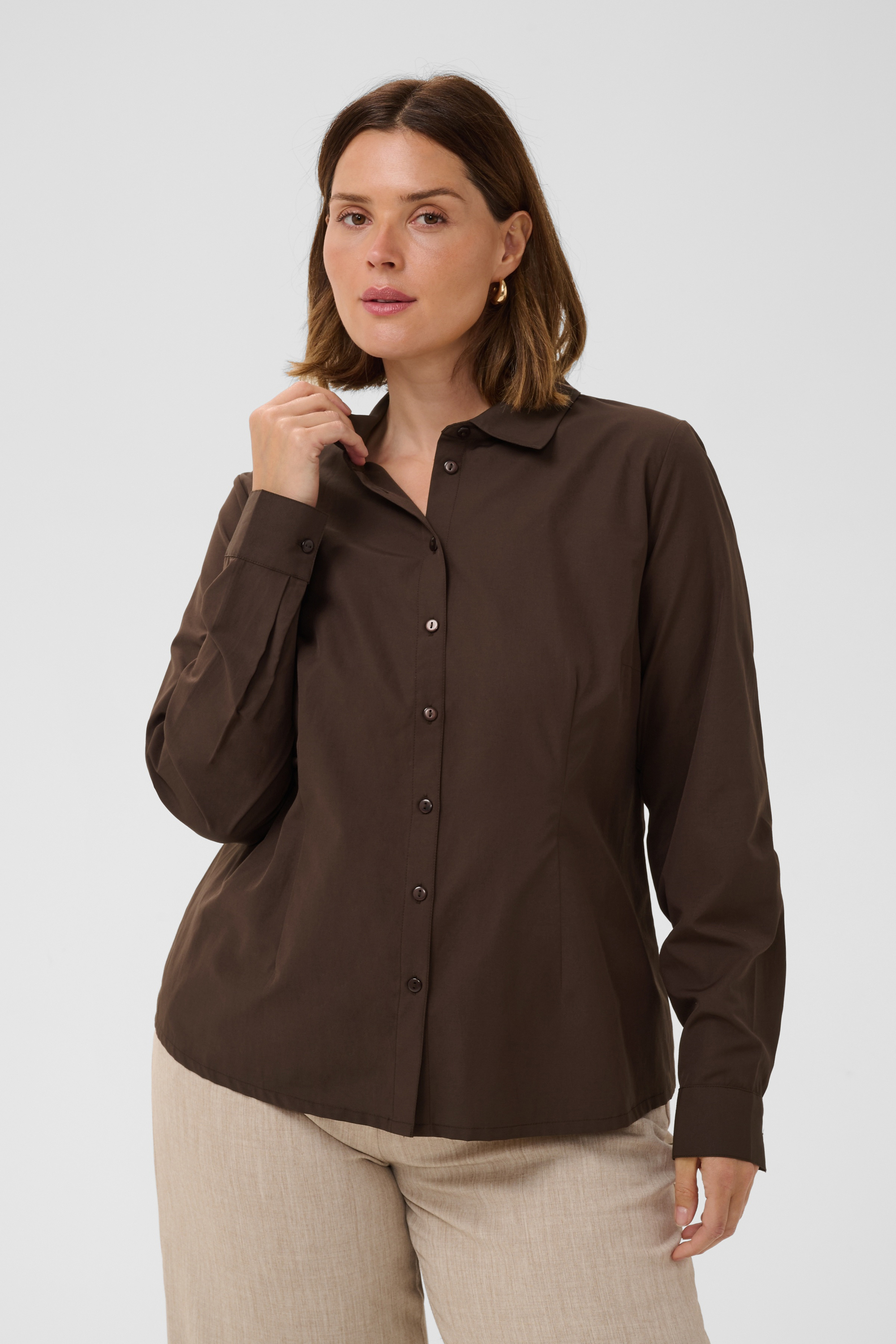 Chemise à manches longues, KAFFE CURVE