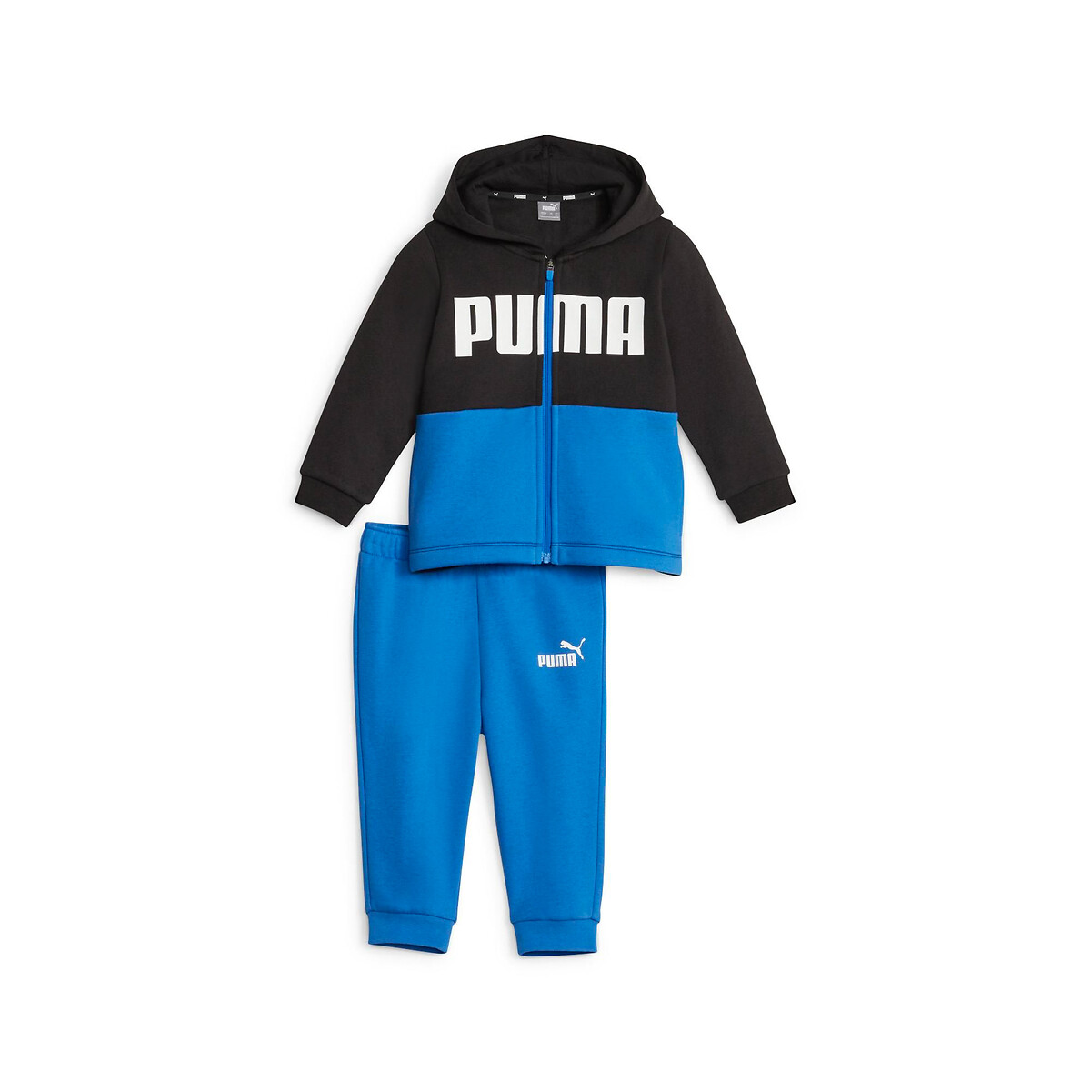 Image of Zip-Up Hoodie/Joggers Outfit in Cotton Mix