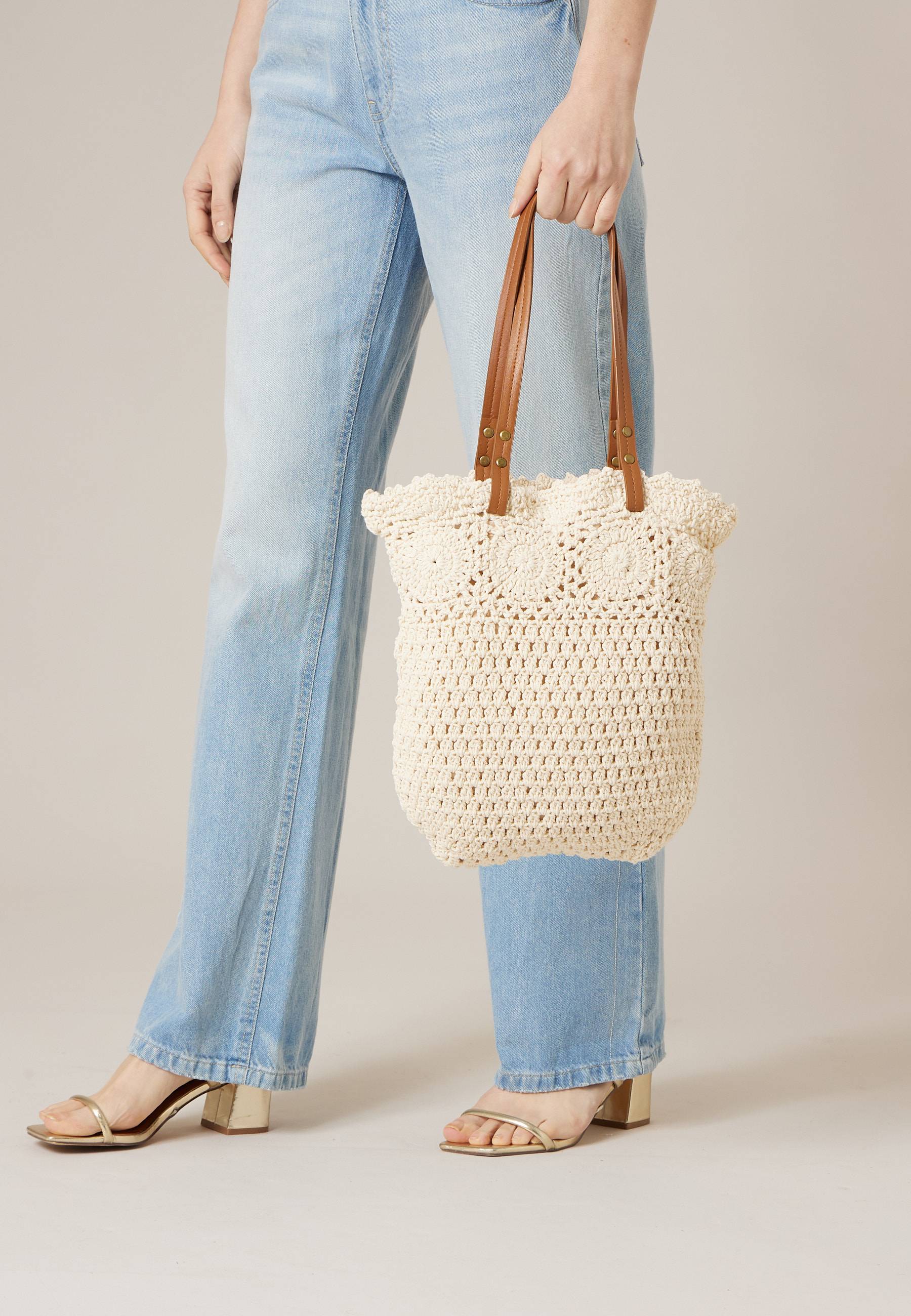 Sac femme en crochet 100% coton MAELI, DEELUXE