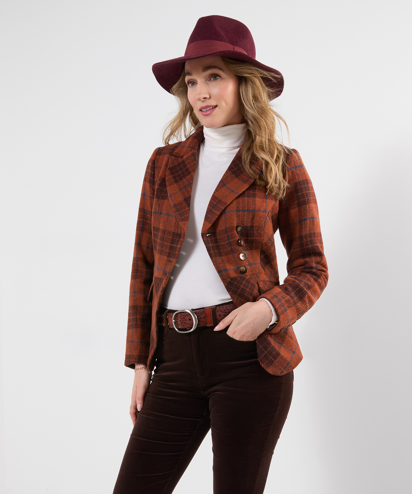 Veste à Carreaux Asymétrique Jours d'Automne, JOE BROWNS