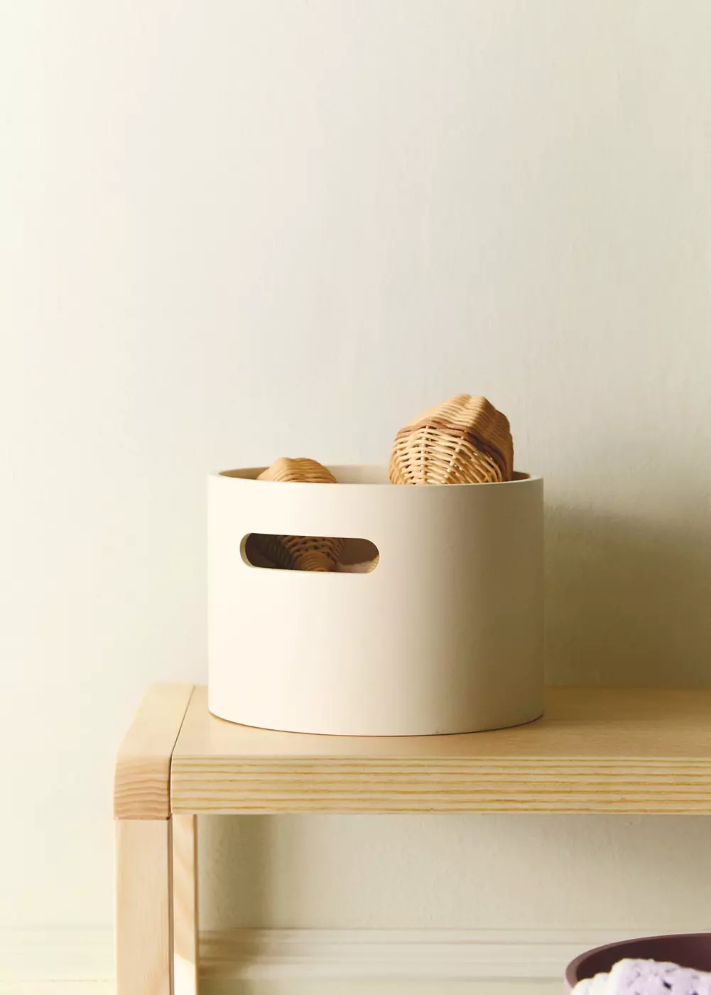 Petite boîte en bois pour enfant avec poignée rectangulaire, MANGO HOME