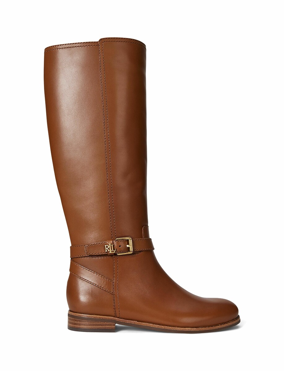 Lauren Ralph Lauren Botas planas de piel Brooke