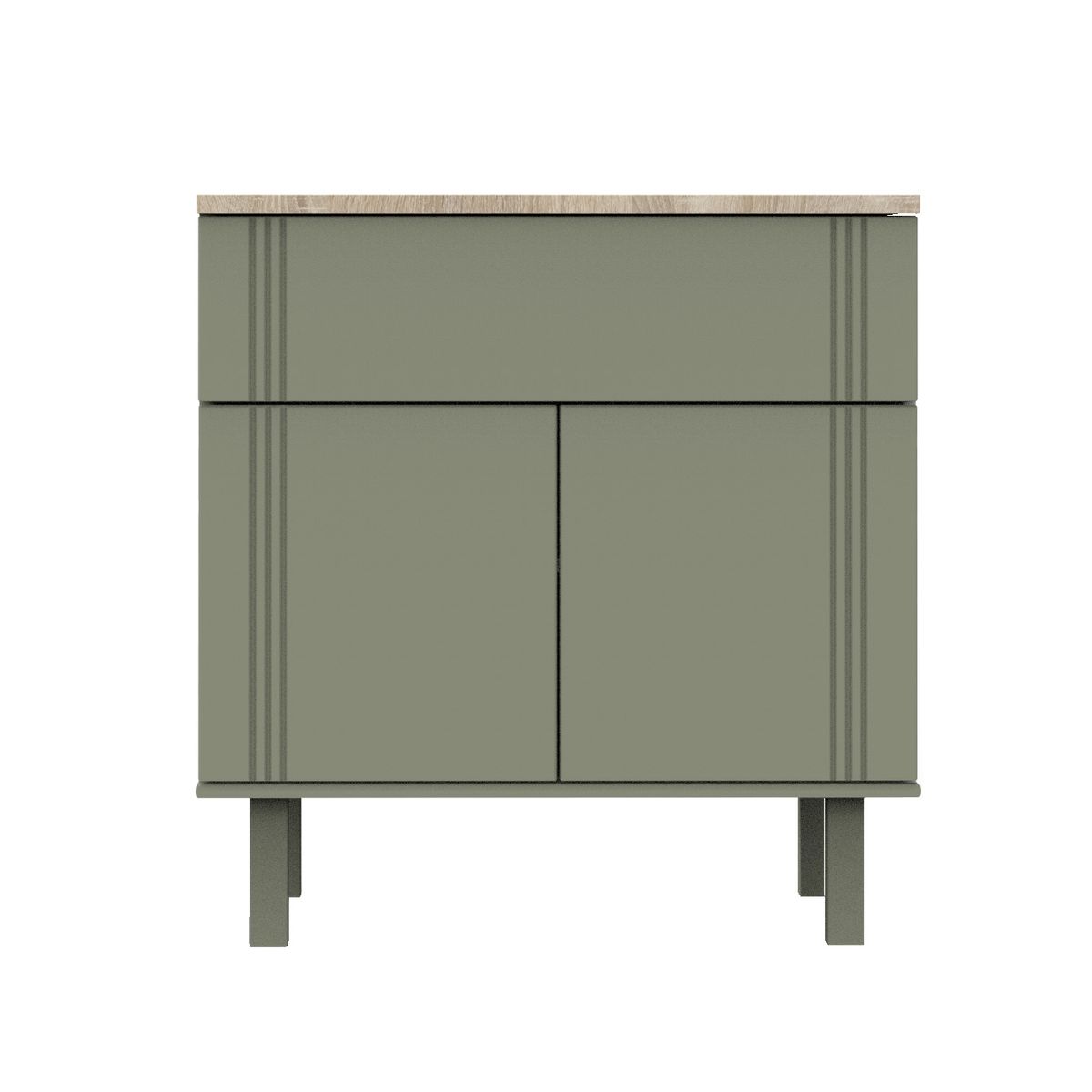 Commode un tiroir et 2 portes, SAUTHON