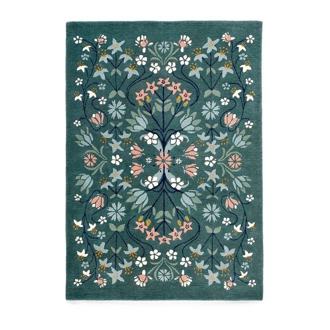 Pilar Floral Wool Rug, multi-coloured, LA REDOUTE INTERIEURS