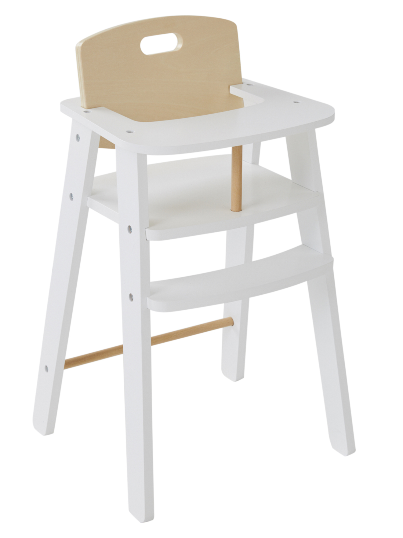 Chaise haute poupon en bois, VERTBAUDET