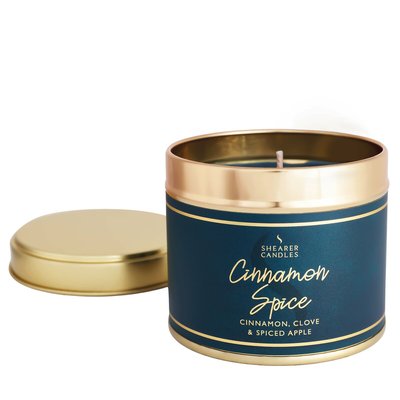 Cinnamon Spice Scented Tin Candle SHEARER