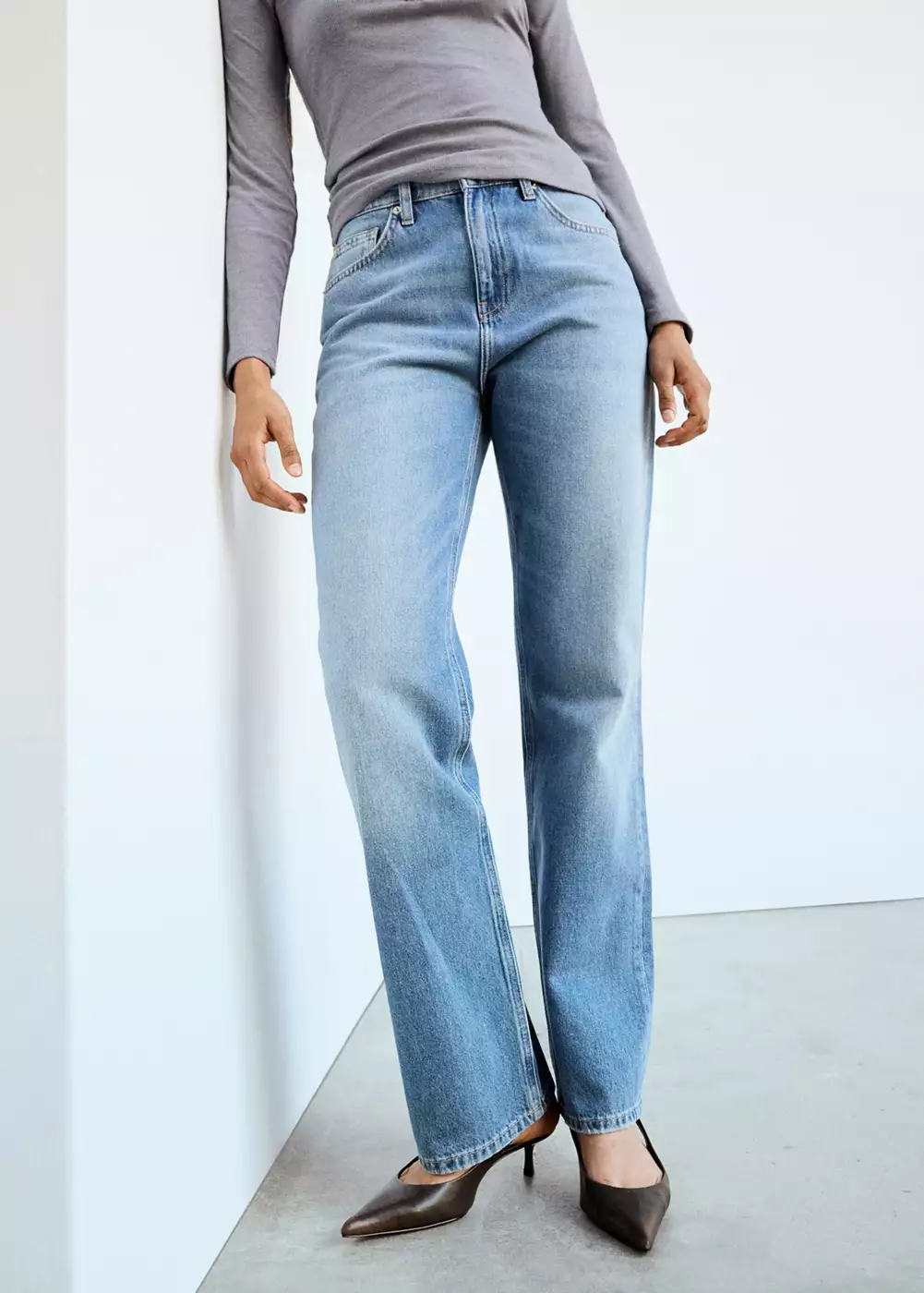 Jean Matilda droit taille haute, MANGO