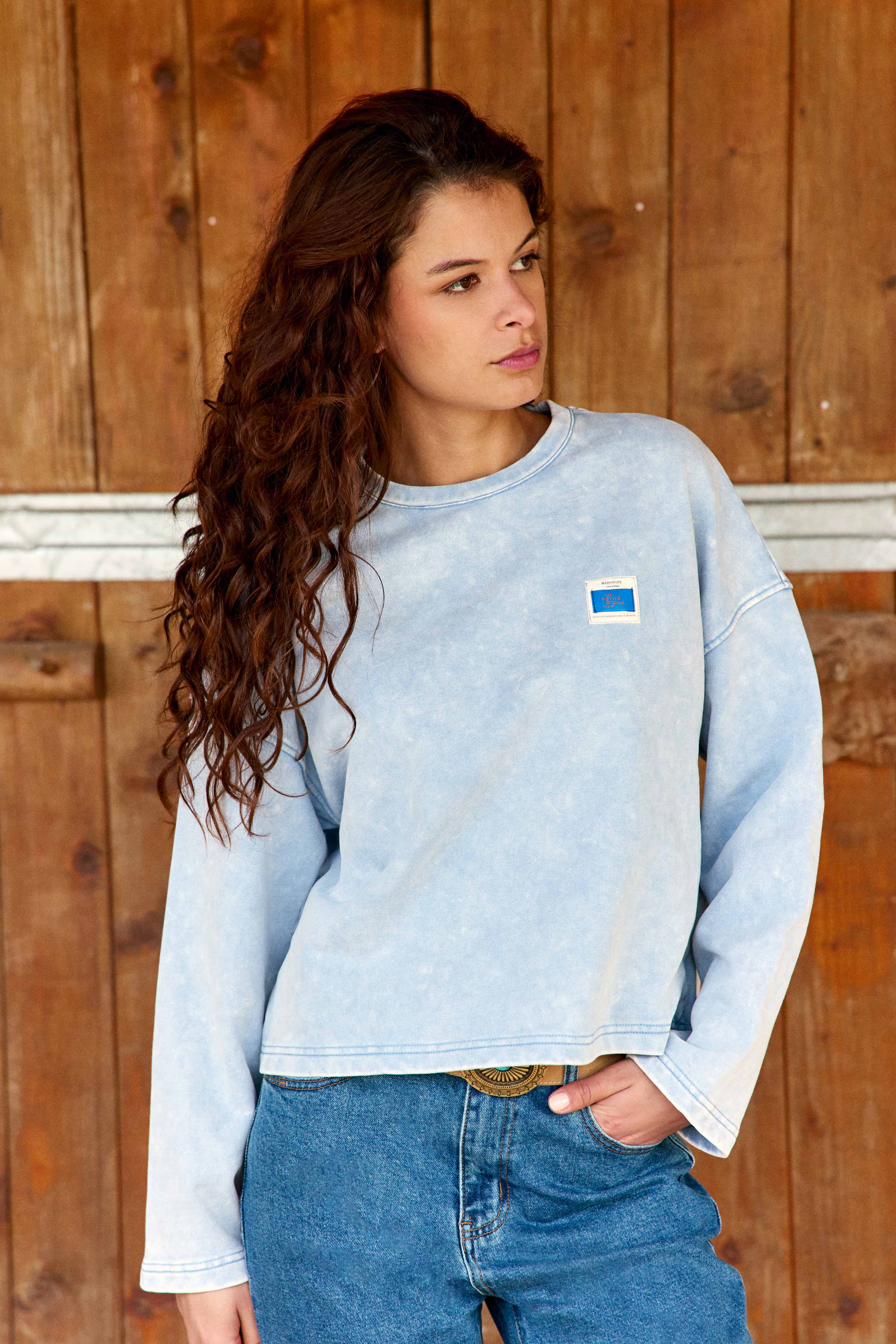 Sweat col rond uni TRINKLE, LA PETITE ETOILE