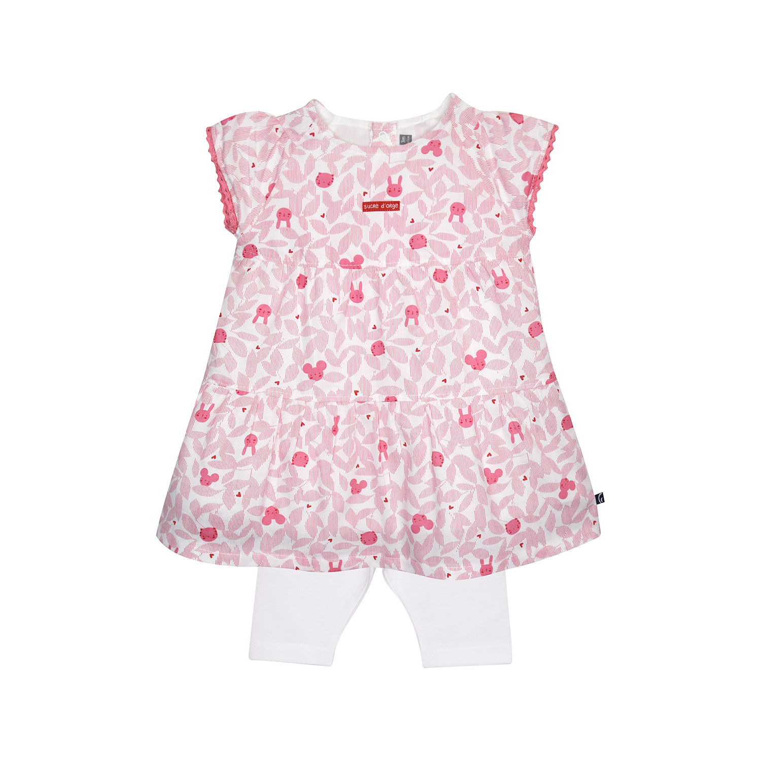 Robe legging ginette manches courtes bebe, SUCRE D'ORGE