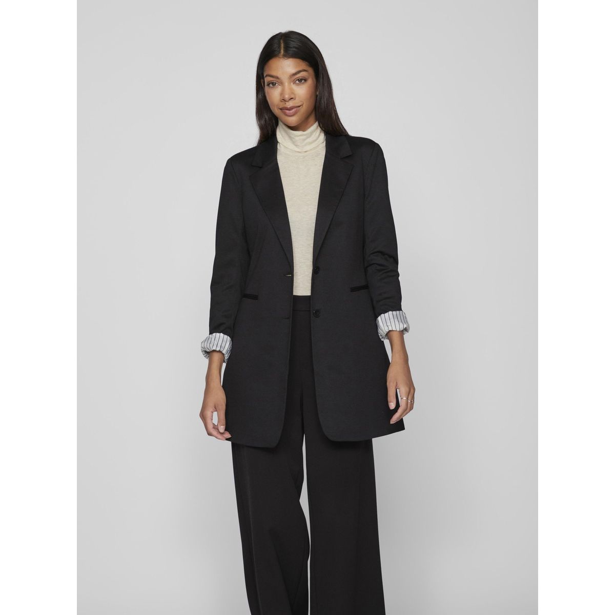 Blazer femme long outlet noir