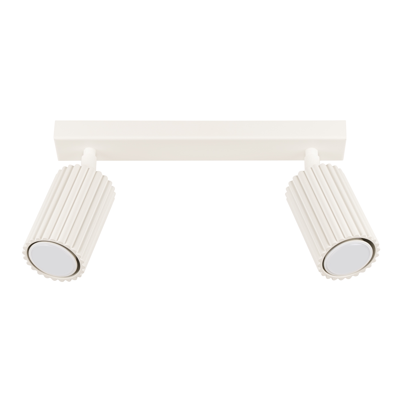 Plafonnier Aluminium Beige GU10 2 Karbon, EDEN