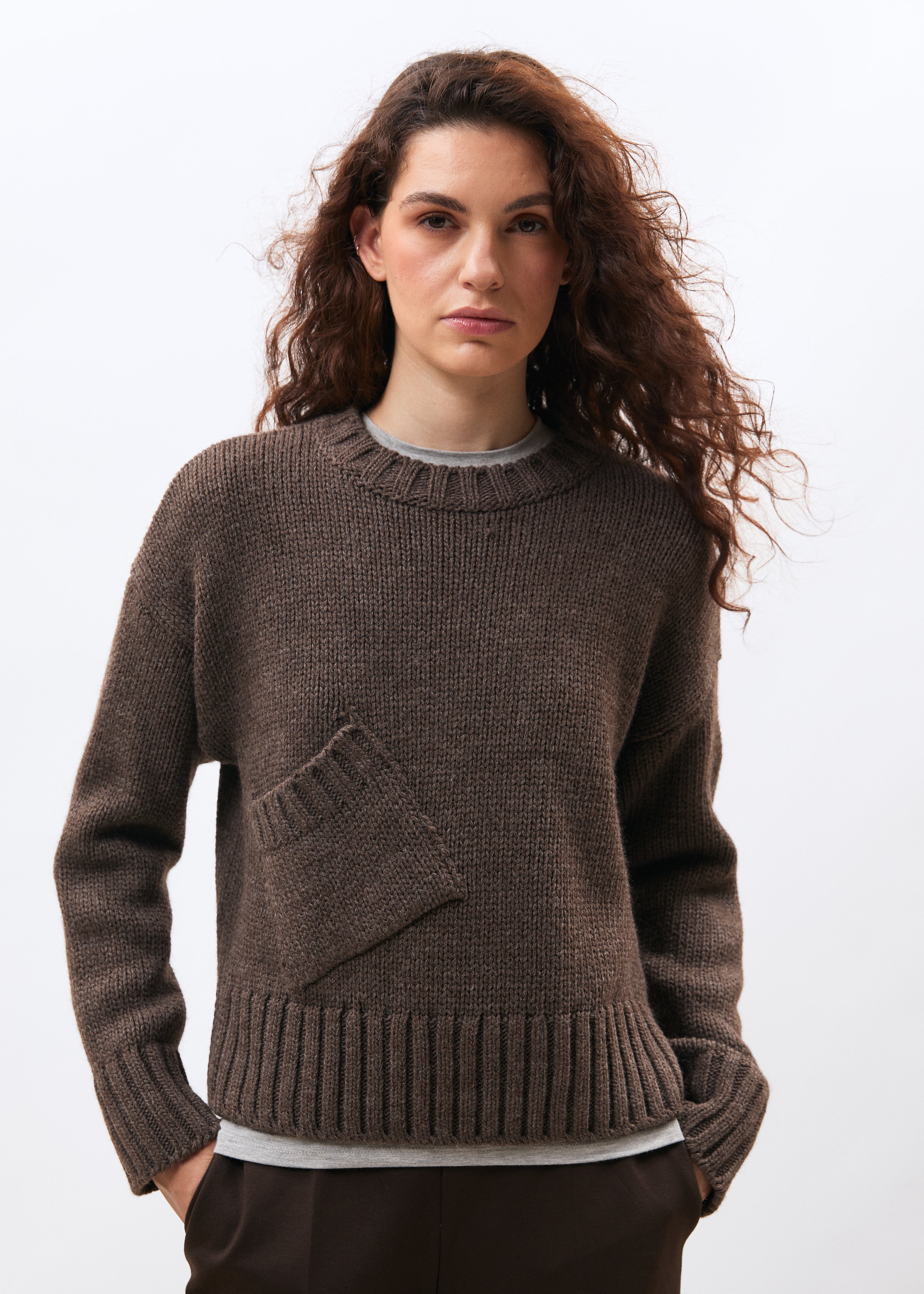Pull manches longues col rond, HUMILITY