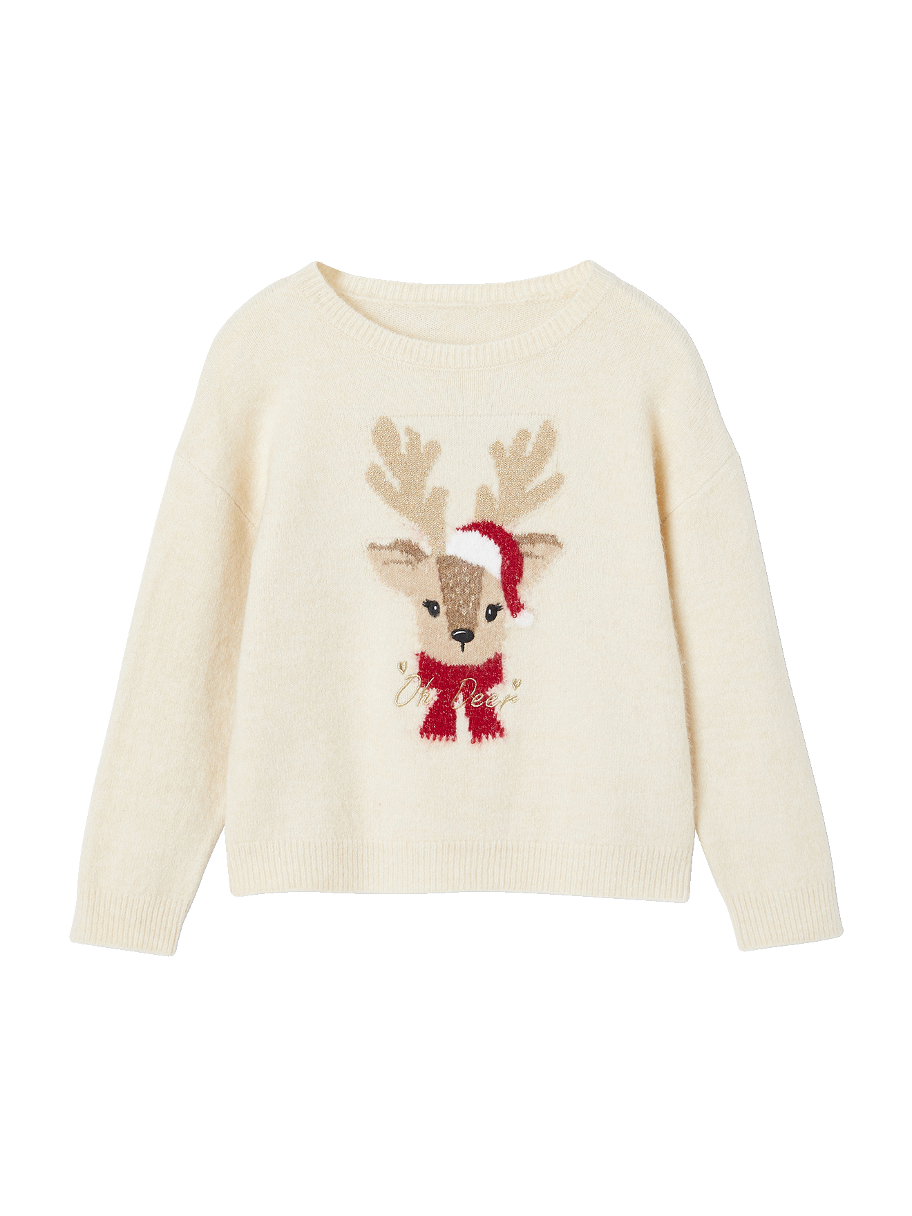 Coffret de Noël pull jacquard motif animal + accessoire, VERTBAUDET