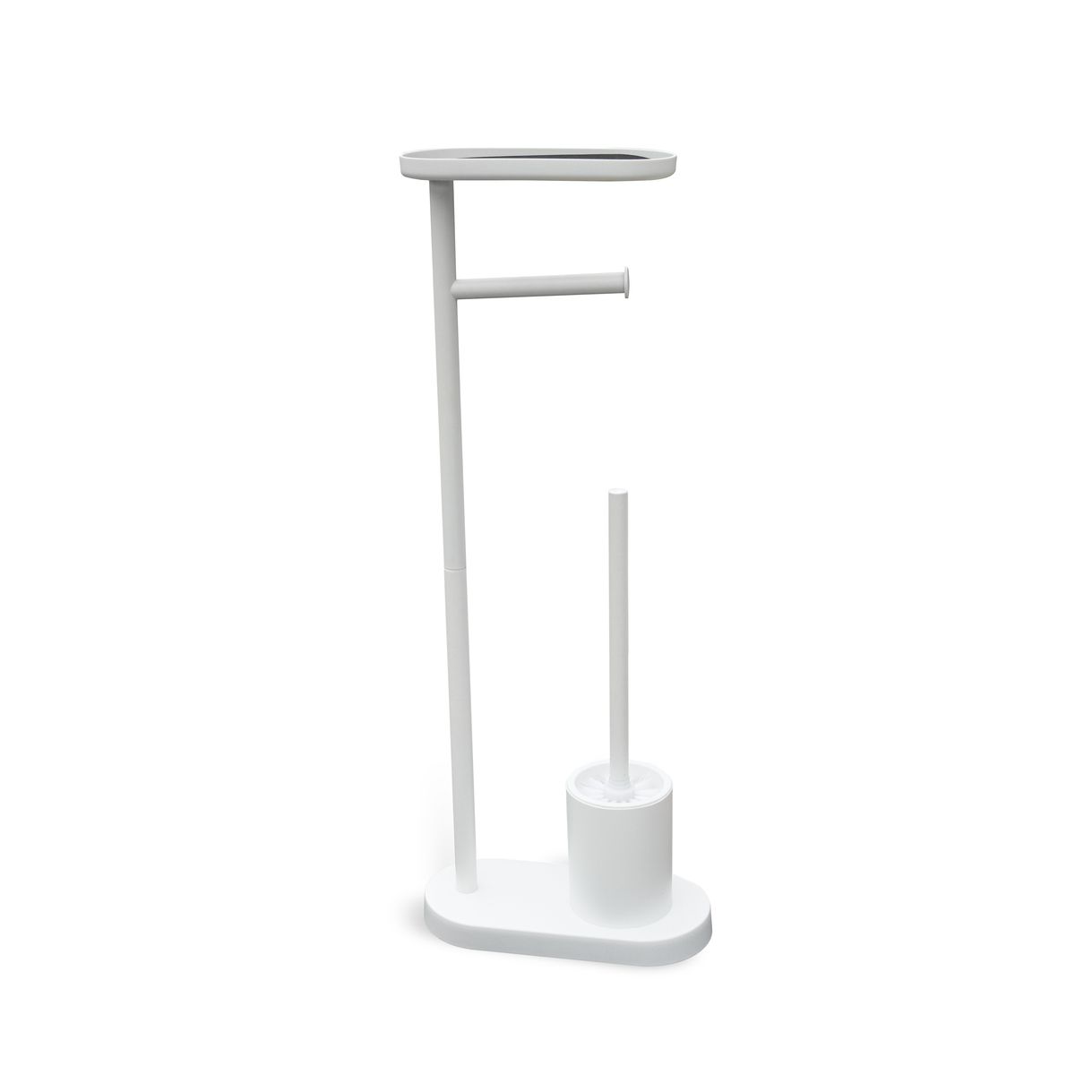 Ensemble dérouleur brosse WC et repose téléphone métal BATHROOM, UTILITY
