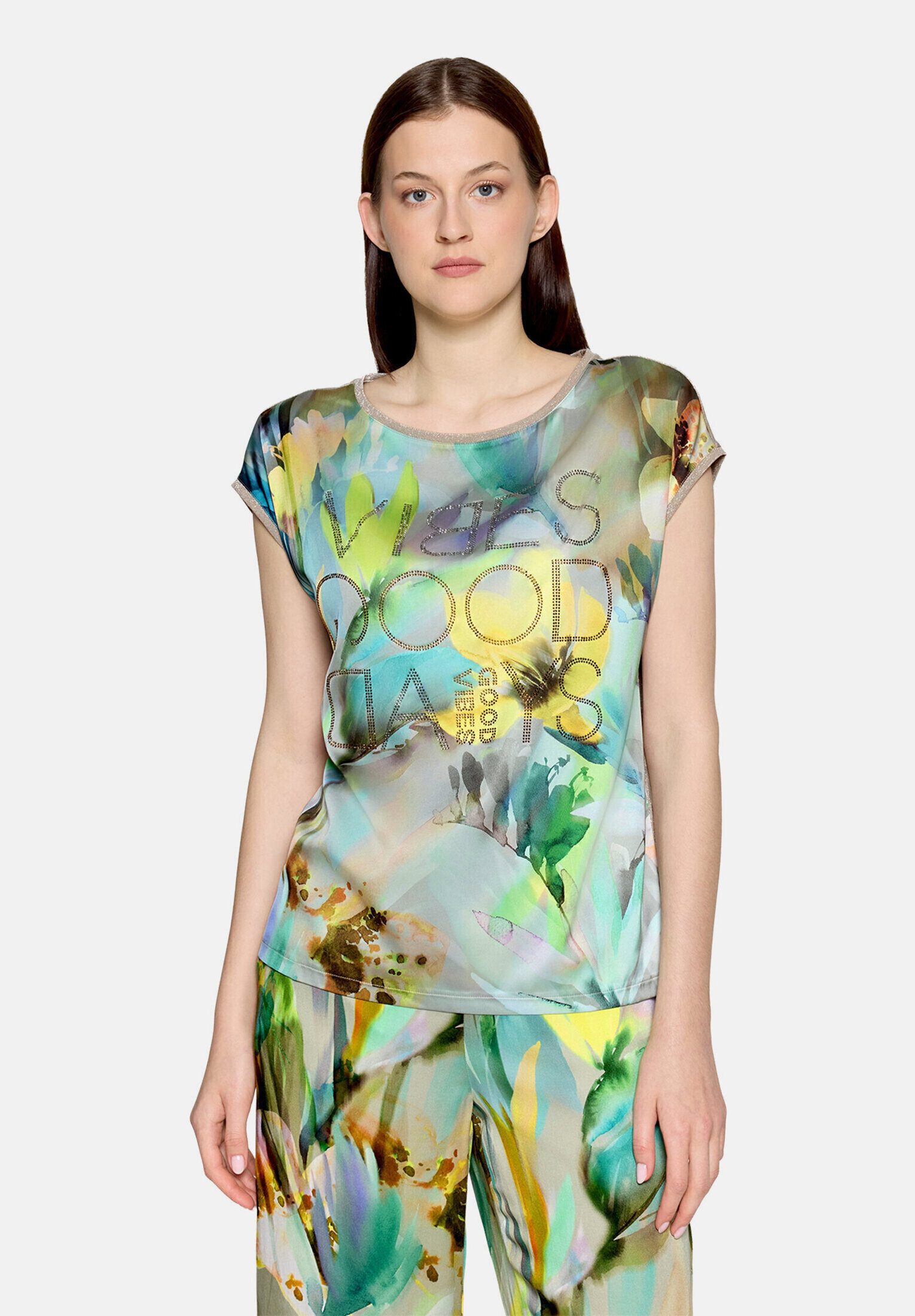 T-shirt façon blouse à impression, BETTY BARCLAY