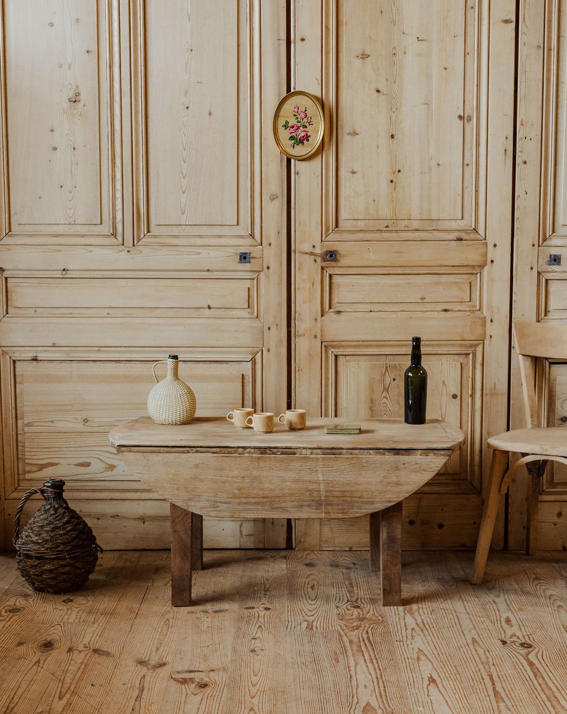 Table basse rustique en bois Léonie N°961 - Bon état, DEBONGOUT