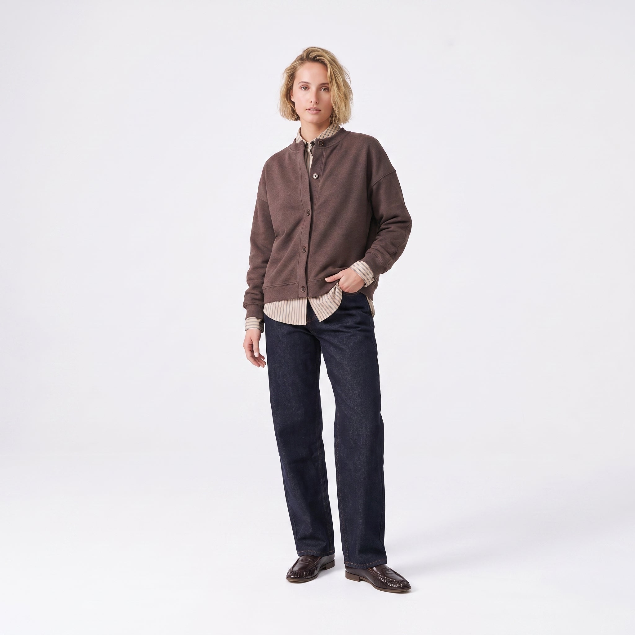 Veste femme boutonnée en coton EVAURA, ARTLOVE