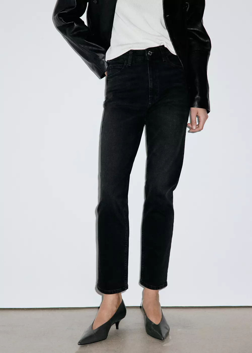 Jean Newmom confort taille haute, MANGO