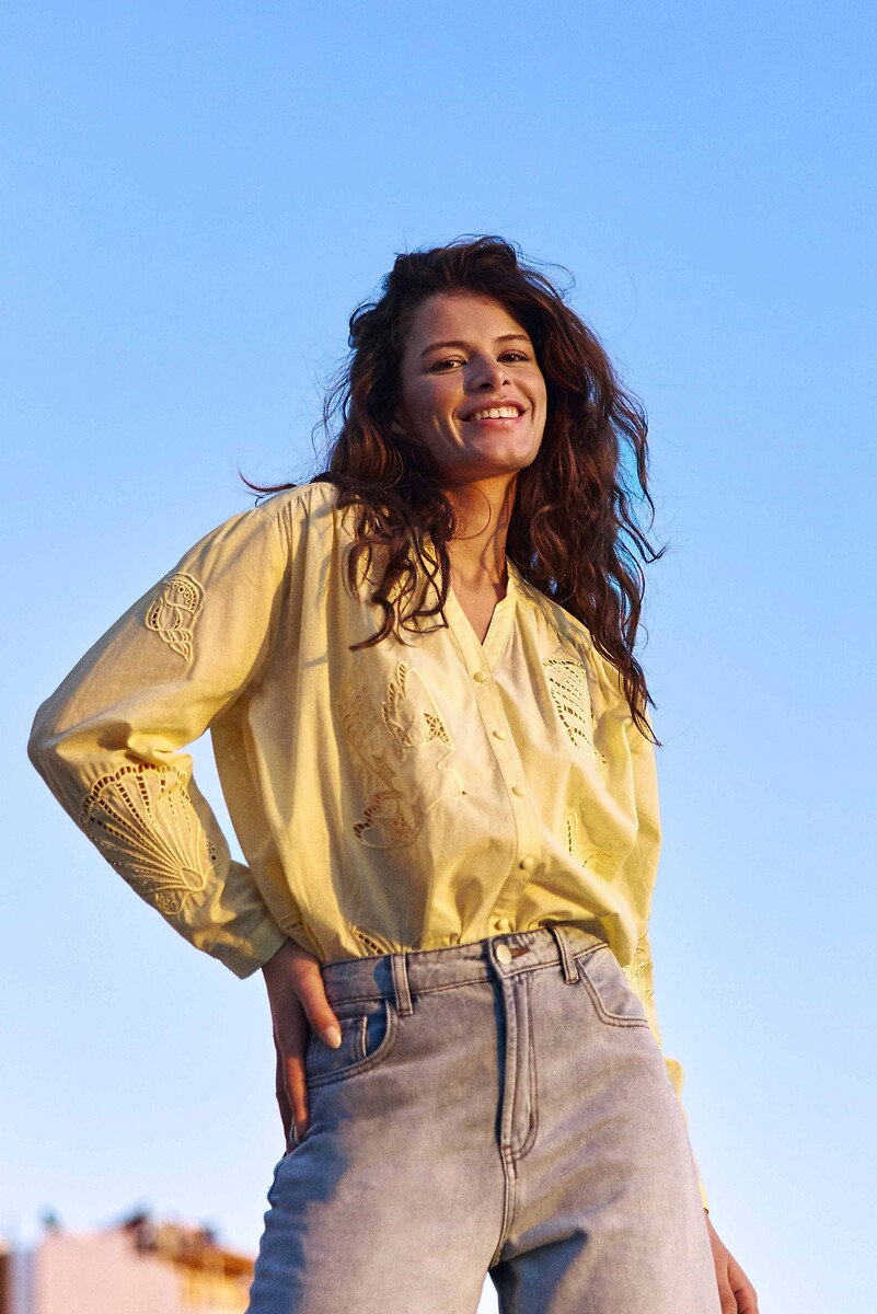 Blouse brodée ajourée, BOLIANE, LA PETITE ETOILE