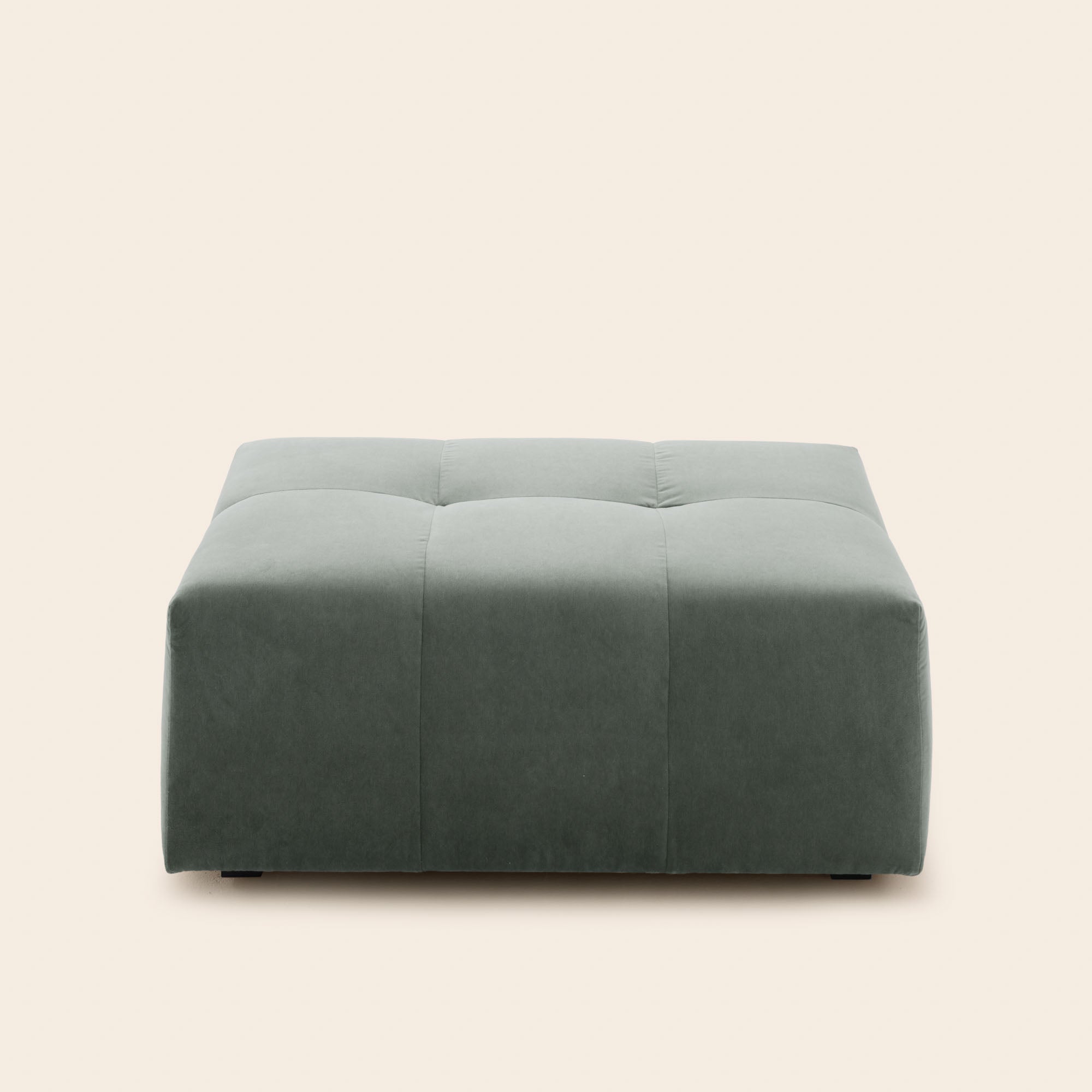 Pouf Modulable en Effet capitonné tissu texturé Glory UBERTO, MADURA