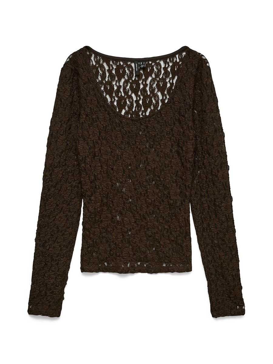 T-shirt manches longues en dentelle, VERO MODA