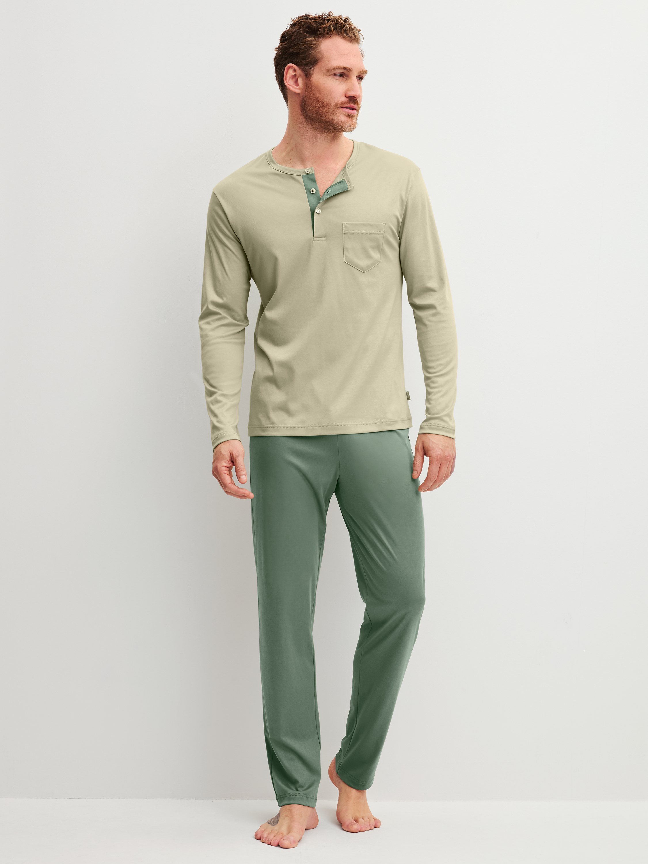 Pyjama, longue manches longues Coton RELAX SUPERLIGHT, CALIDA