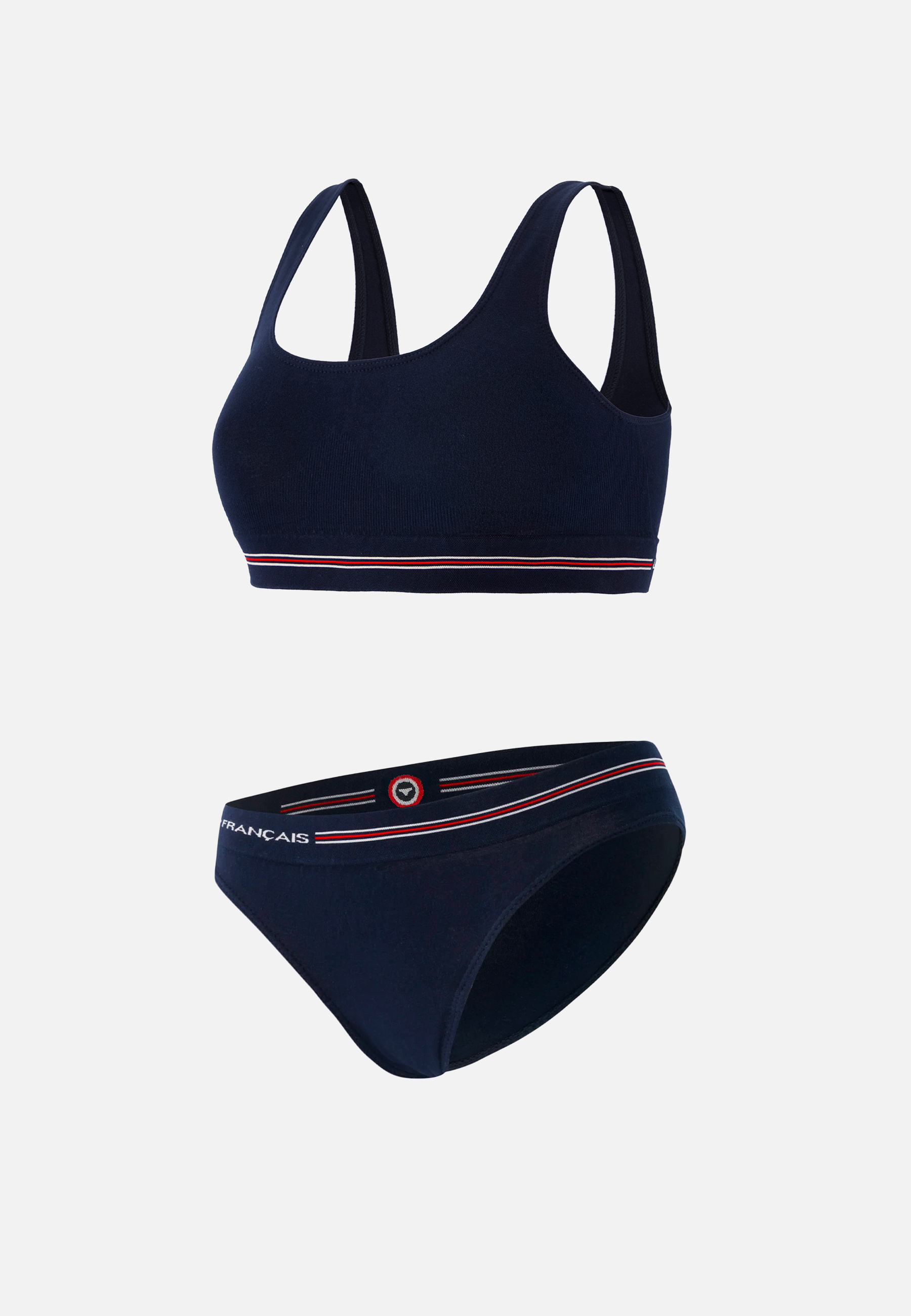 Ensemble Culotte Brassière En Coton Sans Couture Anaïs+CATHY, LE SLIP FRANCAIS