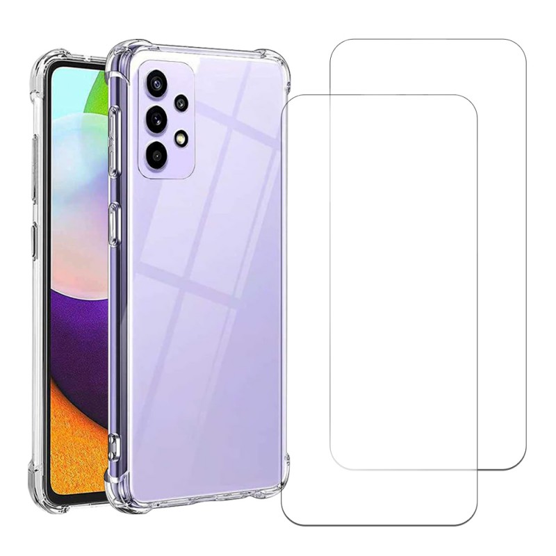 Coque Galaxy A52 antichoc + 2 vitres, EVETANE