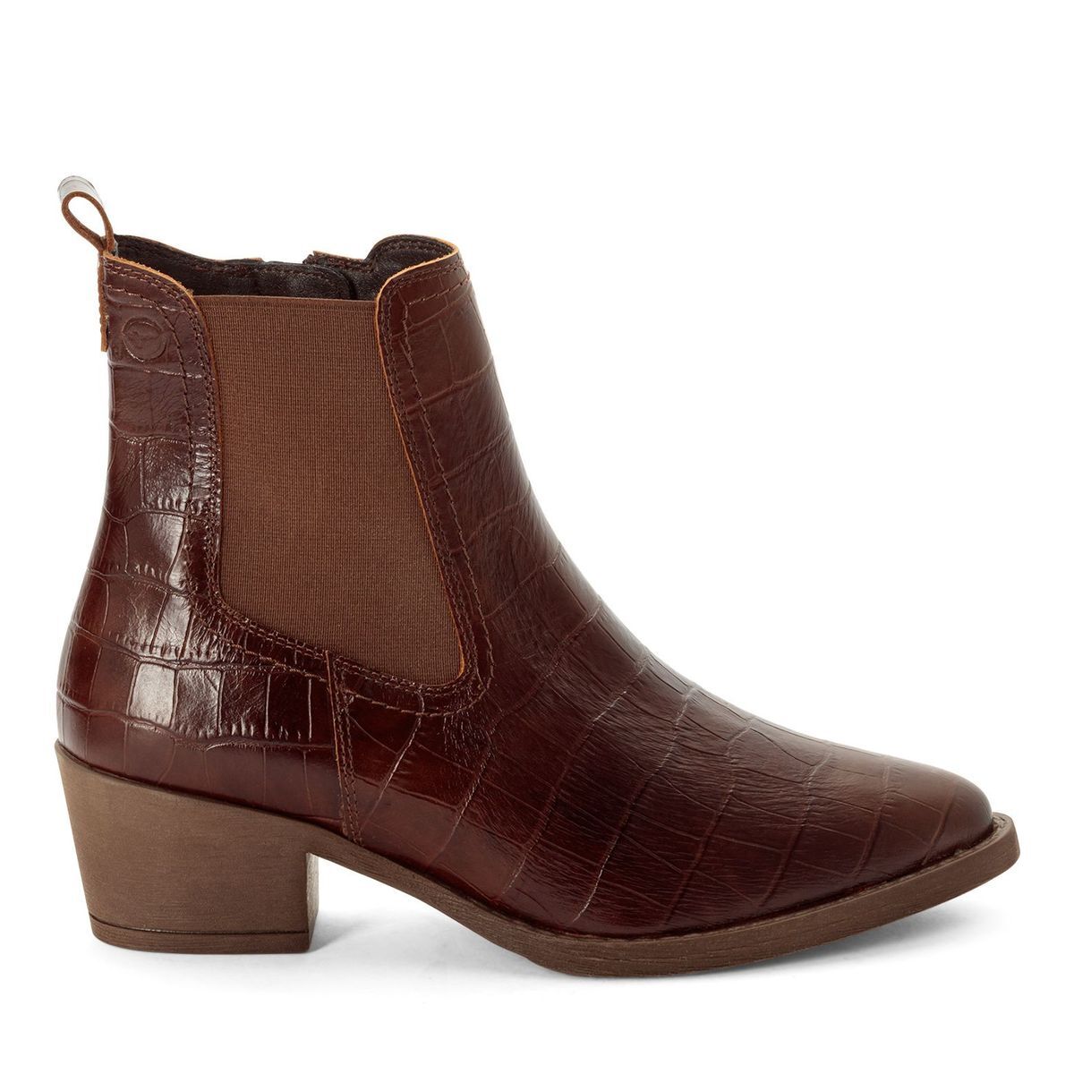 Bottine Chelsea en cuir, TAMARIS