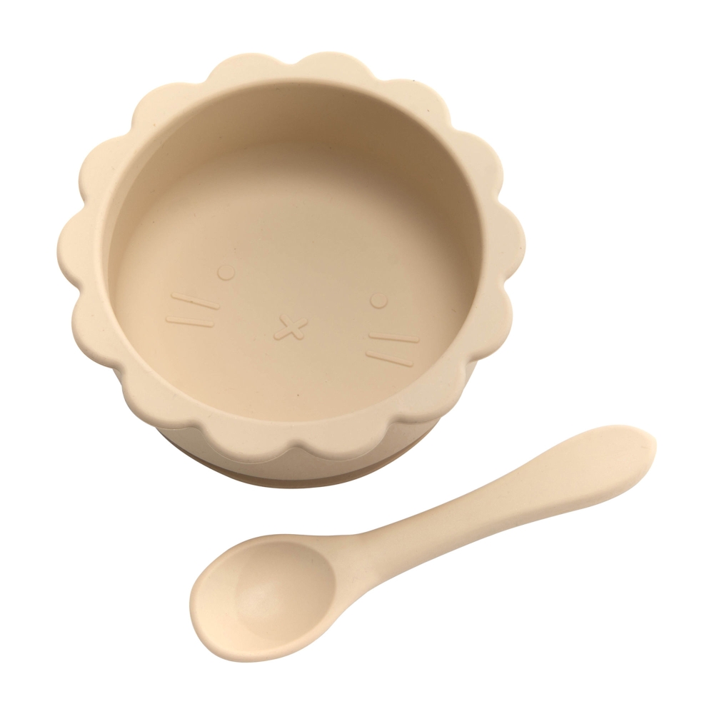 Mon coffret repas beige en silicone, AMADEUS LES PETITS