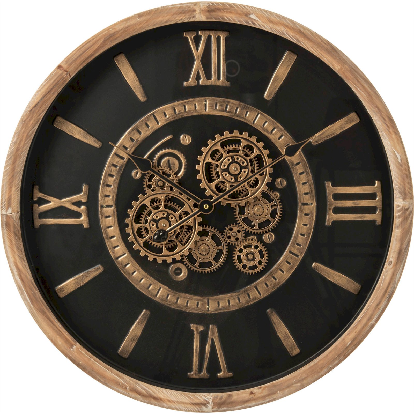 Horloge murale industrielle en métal, RECOLLECTION