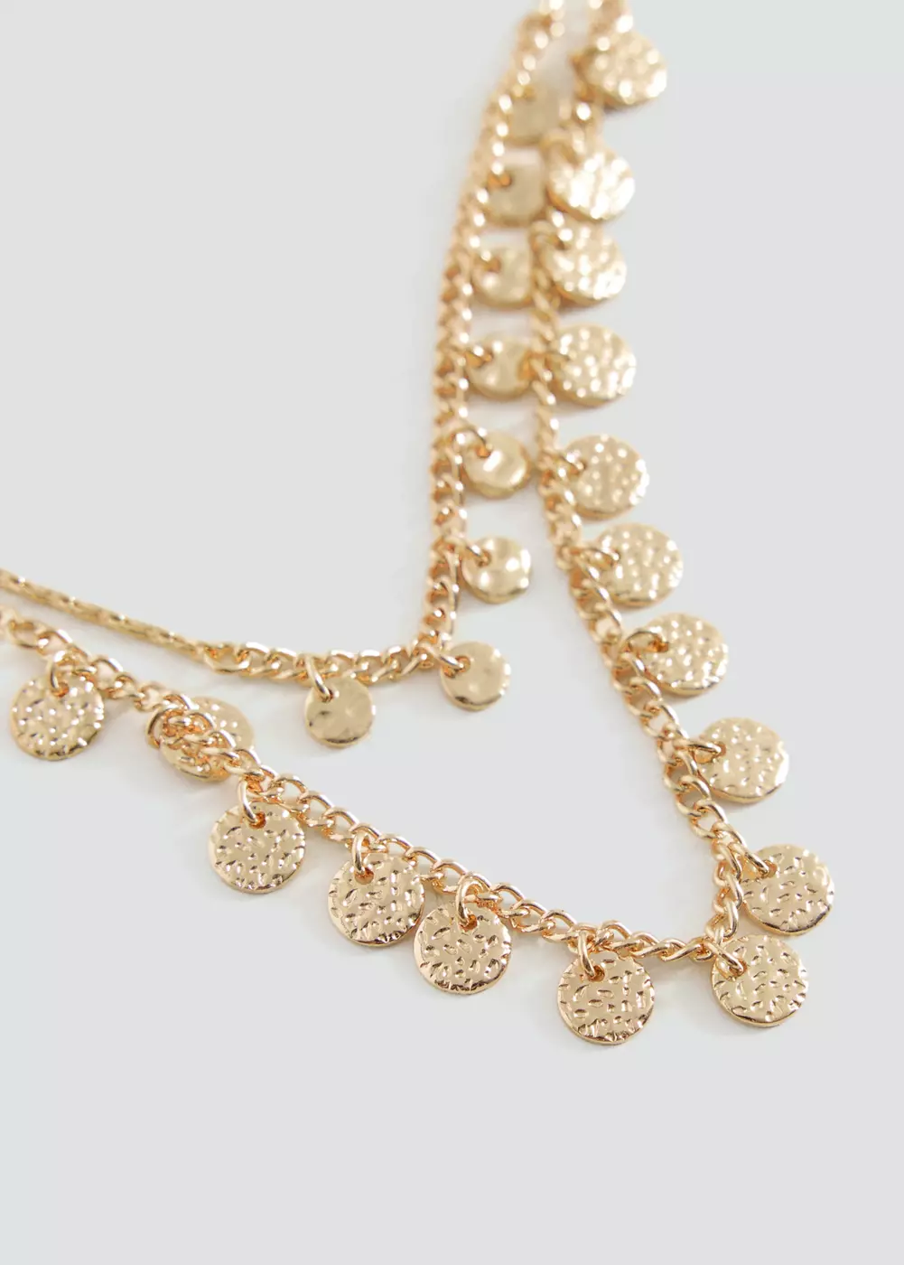 Lot de 2 colliers perles métalliques, MANGO TEEN
