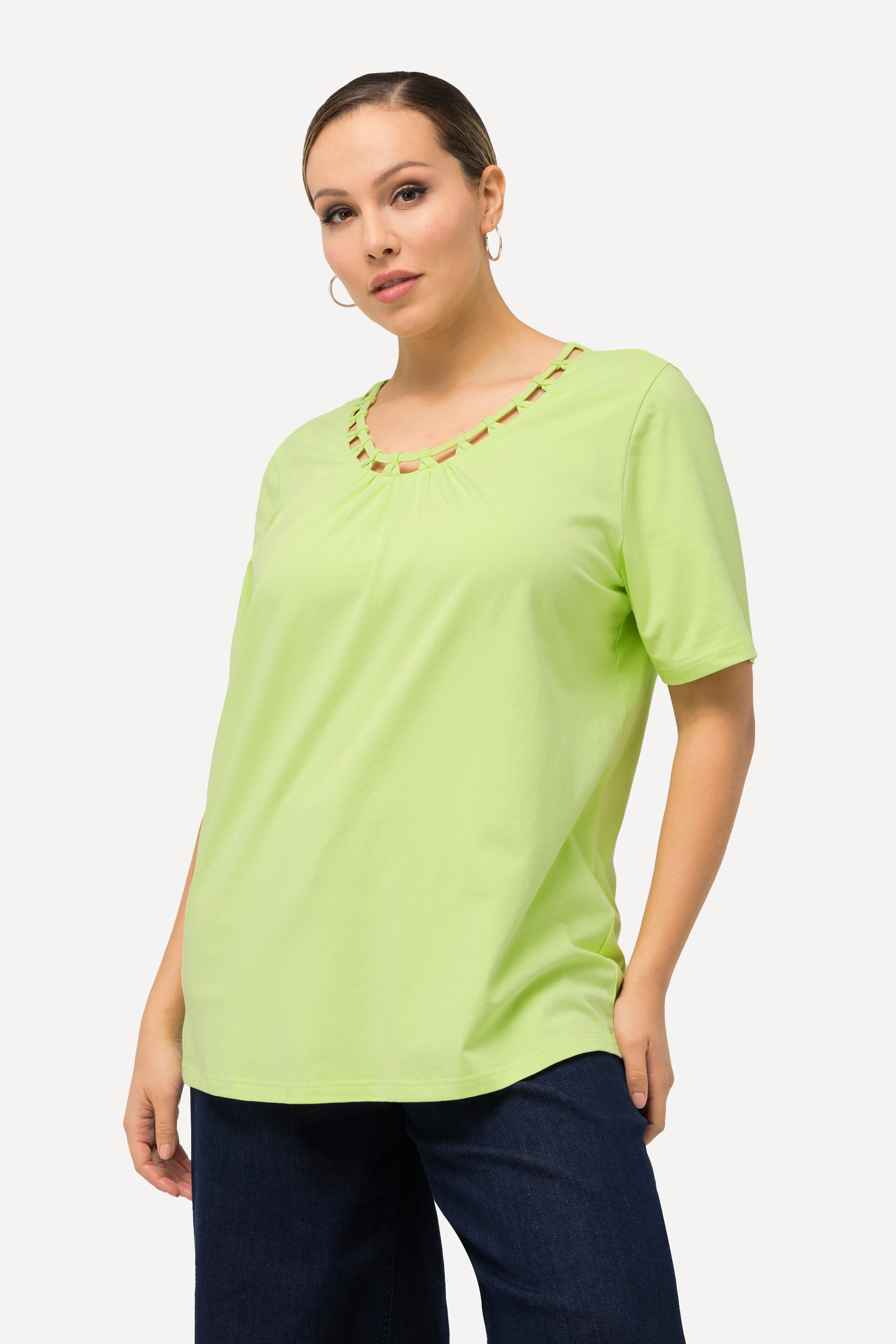 T-shirt à lien fantaisie sur découpes, ULLA POPKEN
