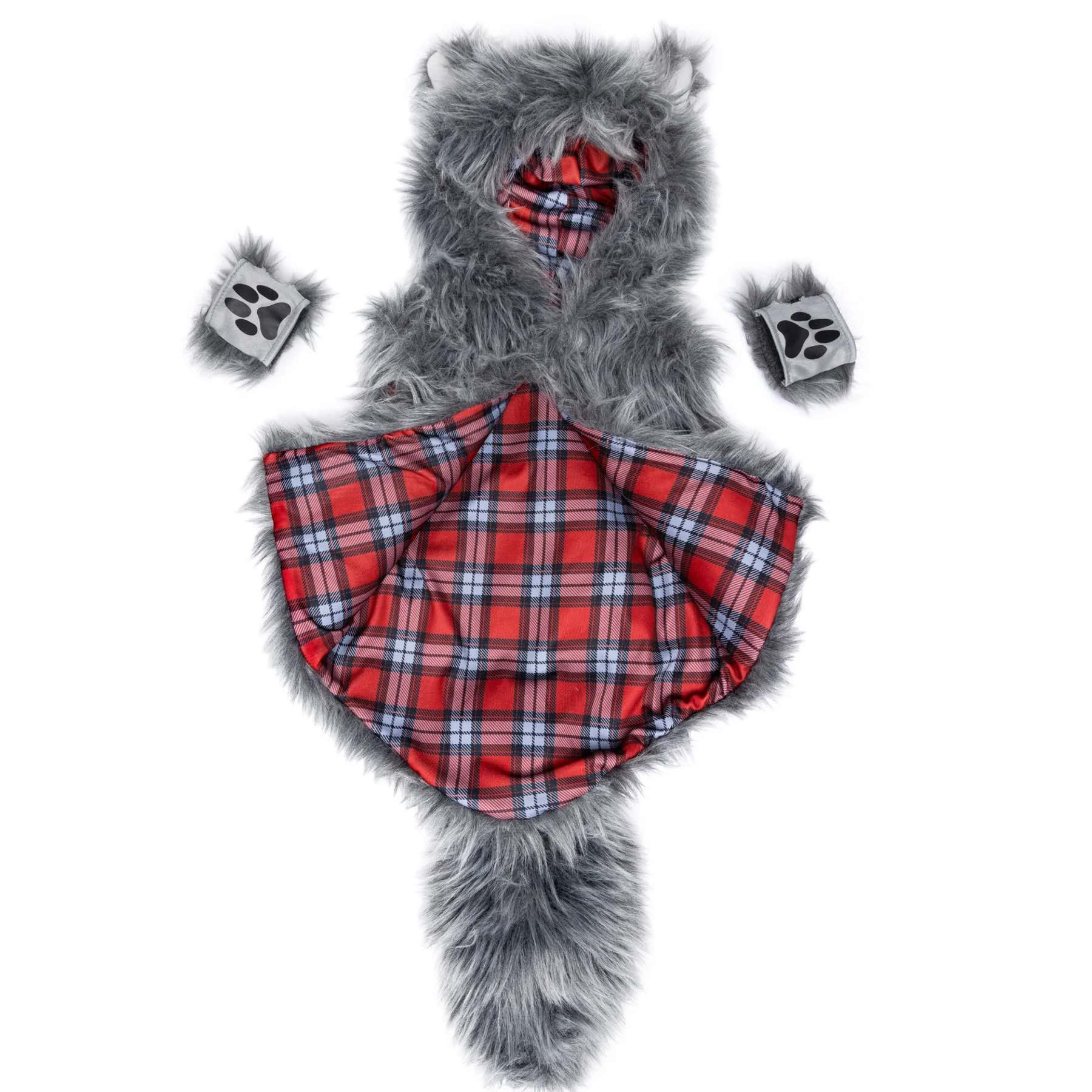 Déguisement enfant veste Loup toute douce avec gants, GREAT PRETENDERS
