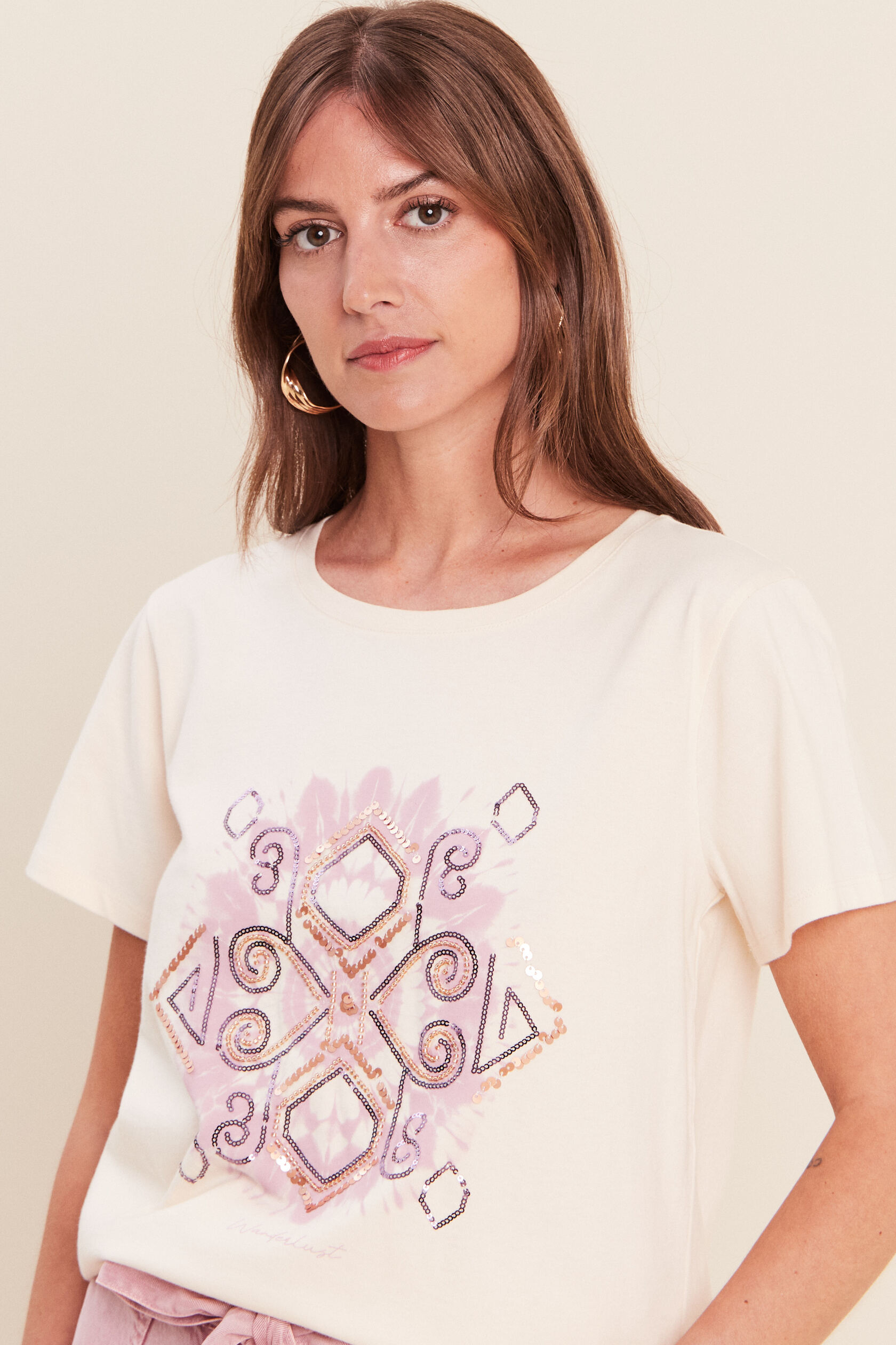 T-shirt col rond manches courtes, BREAL